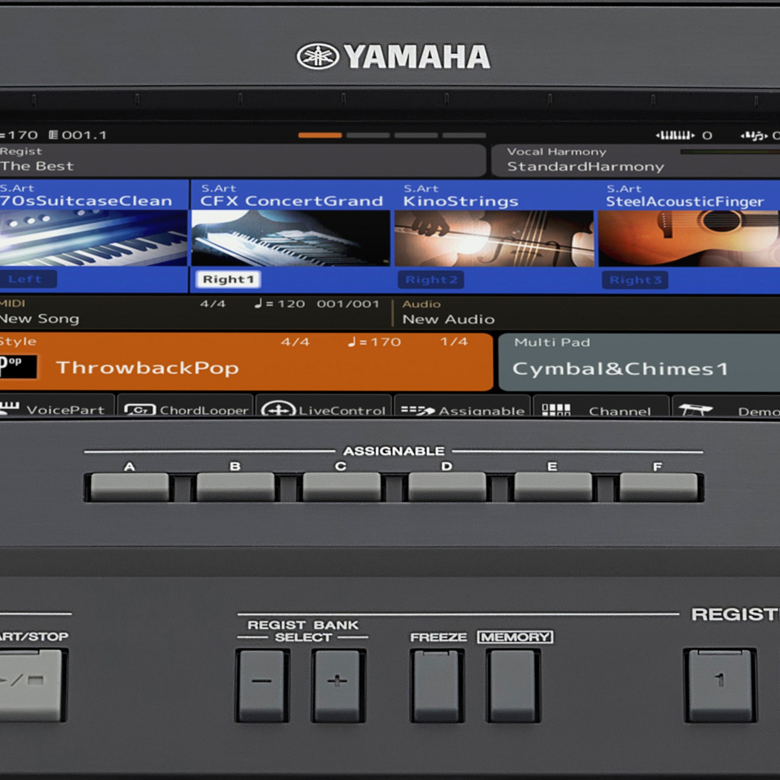 Détail du Yamaha PSR-SX920