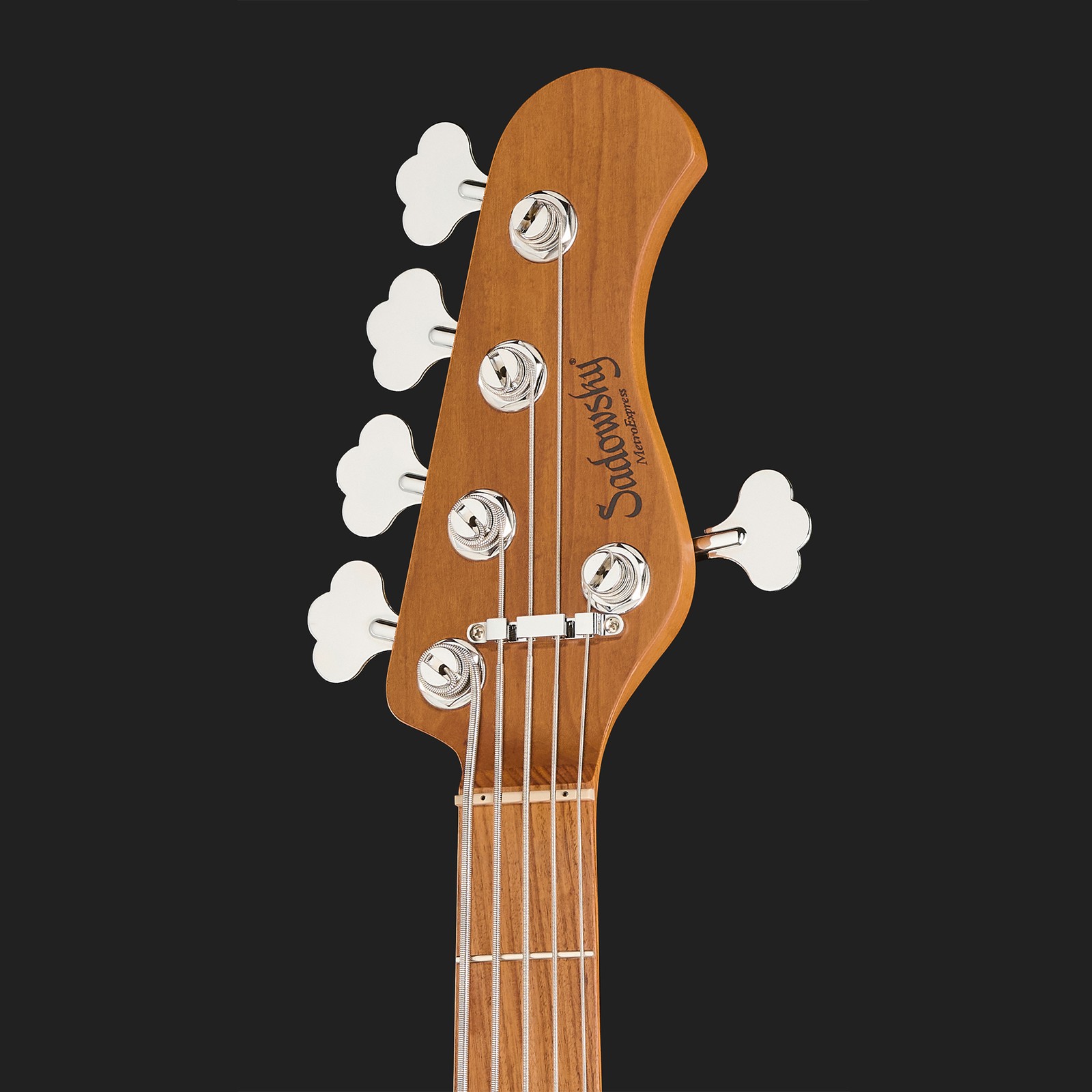 Sadowsky MetroExpress 21-5 Vintage MO WH, five-string bass guitar, headstock