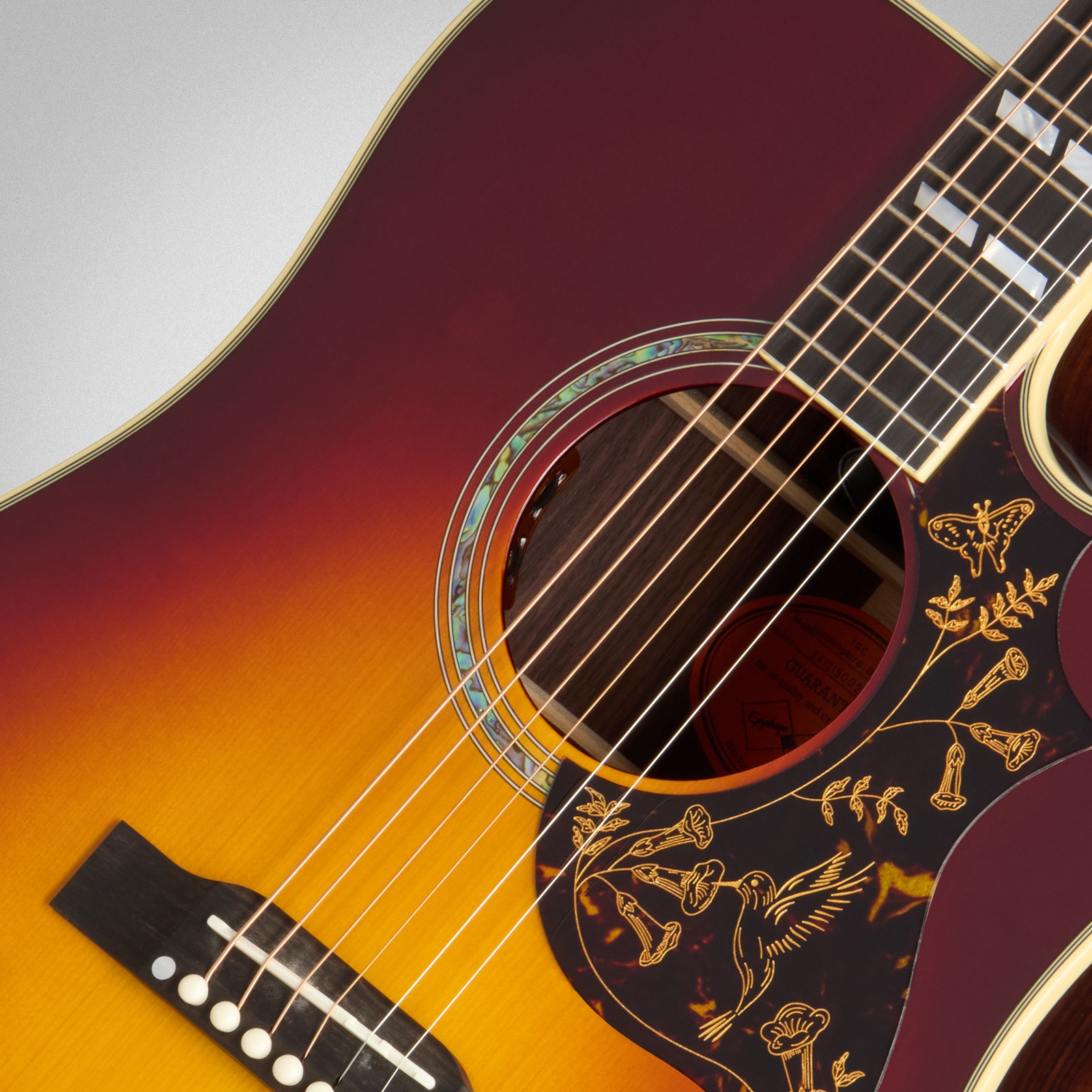 Autumn burst top, Epiphone Hummingbird Deluxe EC AB IBC