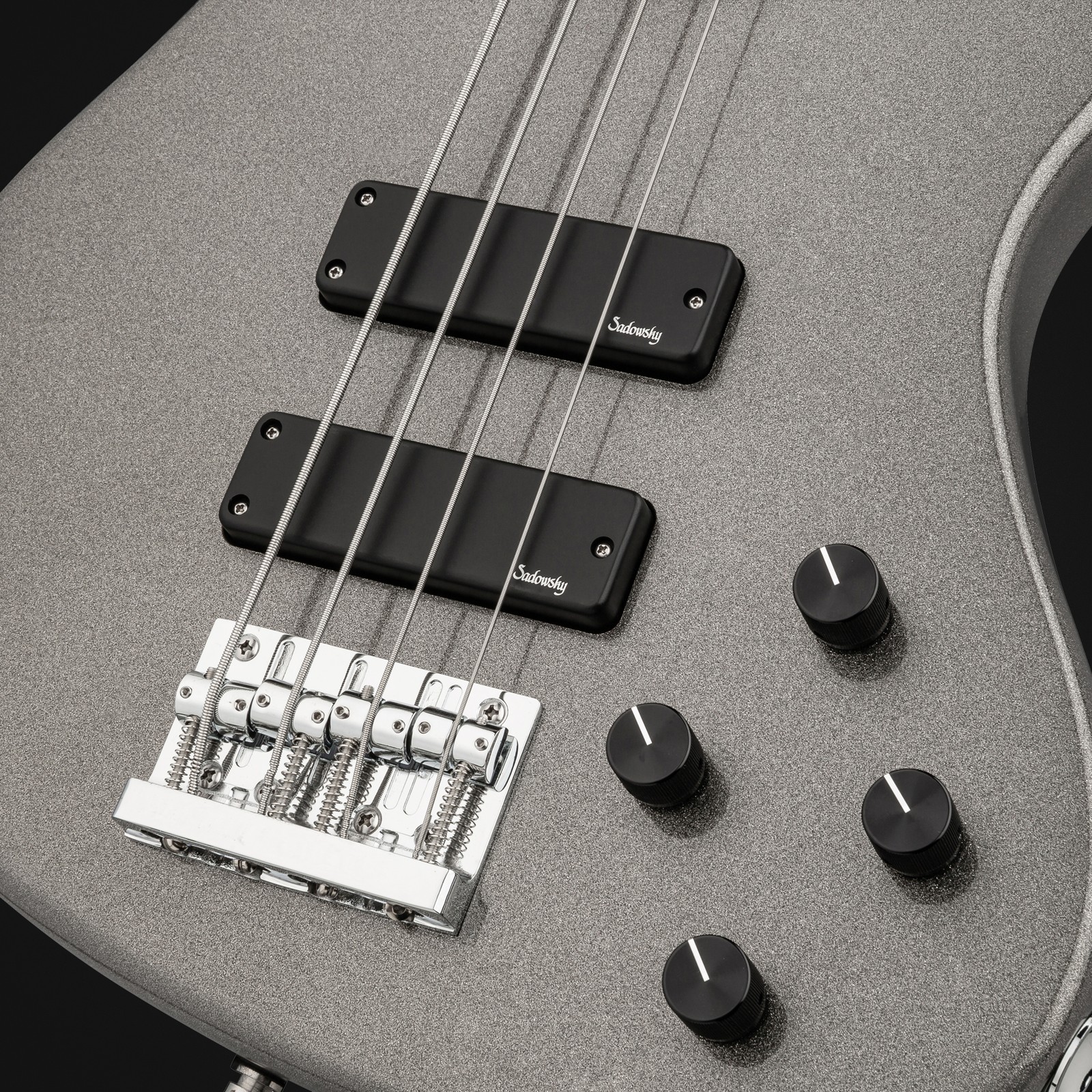 Top, Sadowsky MetroExpress 24 Modern 4 Morado Silver Sparkle, bass guitar
