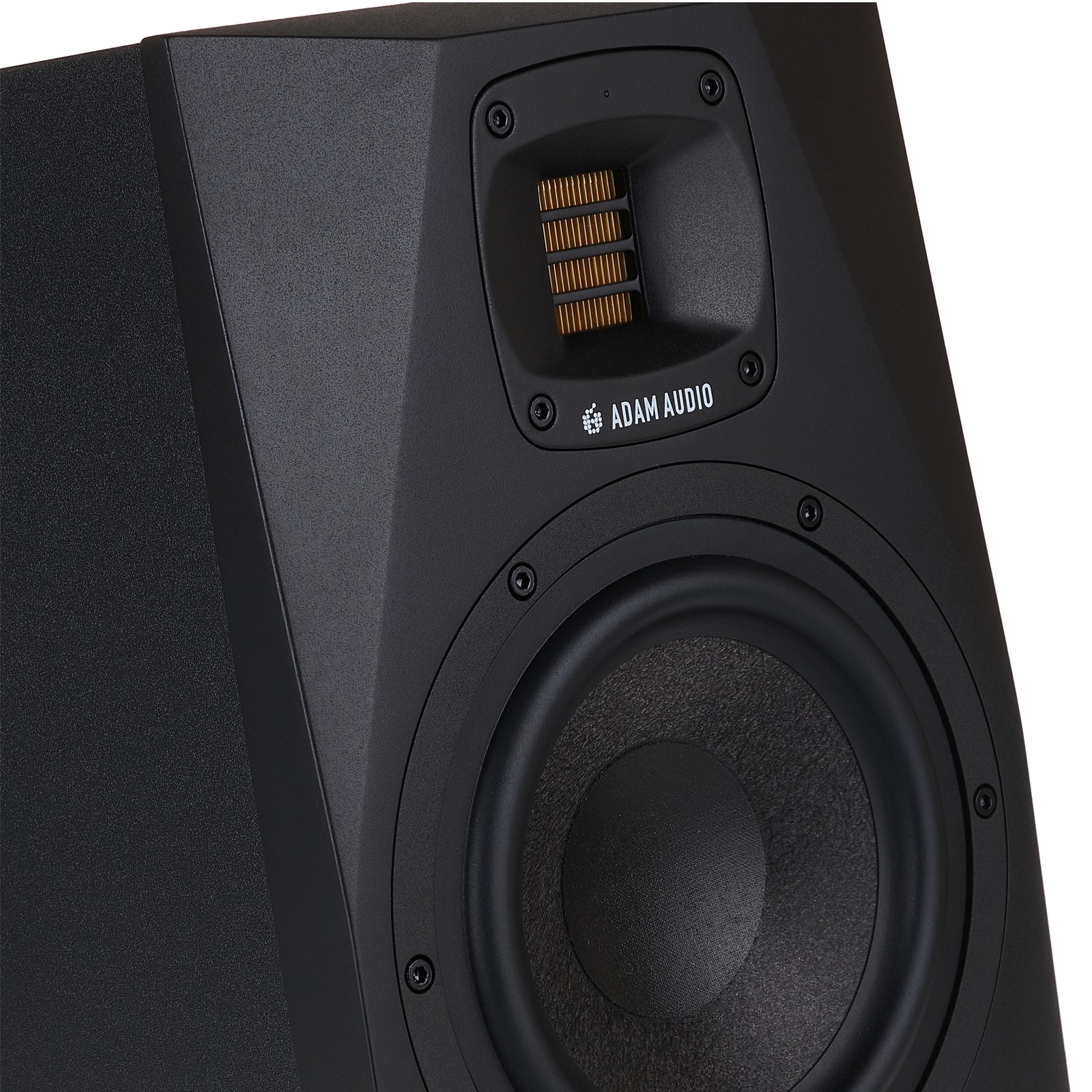 2x Adam A7V Aktiver two-way bass reflex nearfield monitors, detailed view