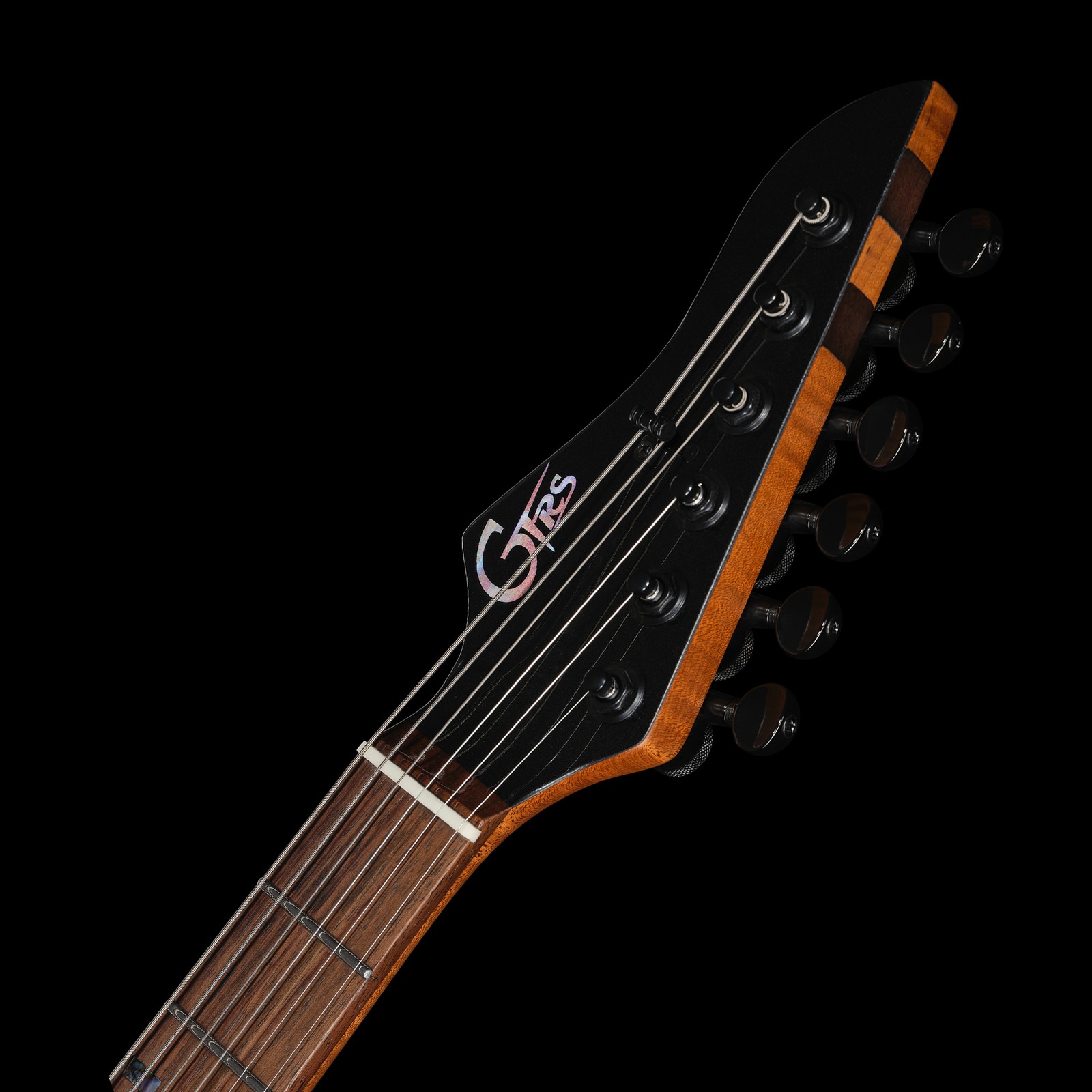 Kopfplatte der Mooer GTRS Guitars Modern 810 GB