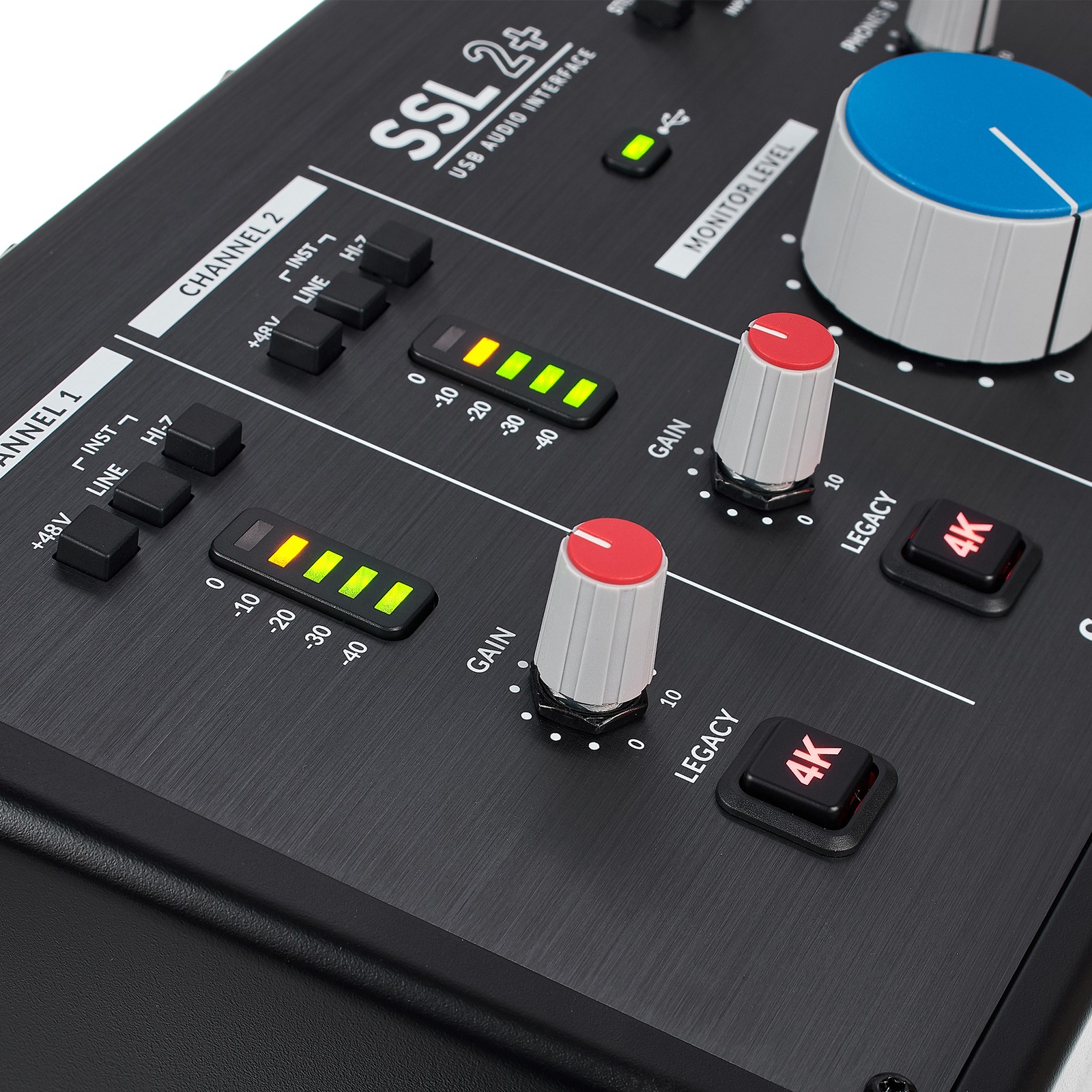 SSL 2+ 2x4 USB-C Audiointerface, Detail