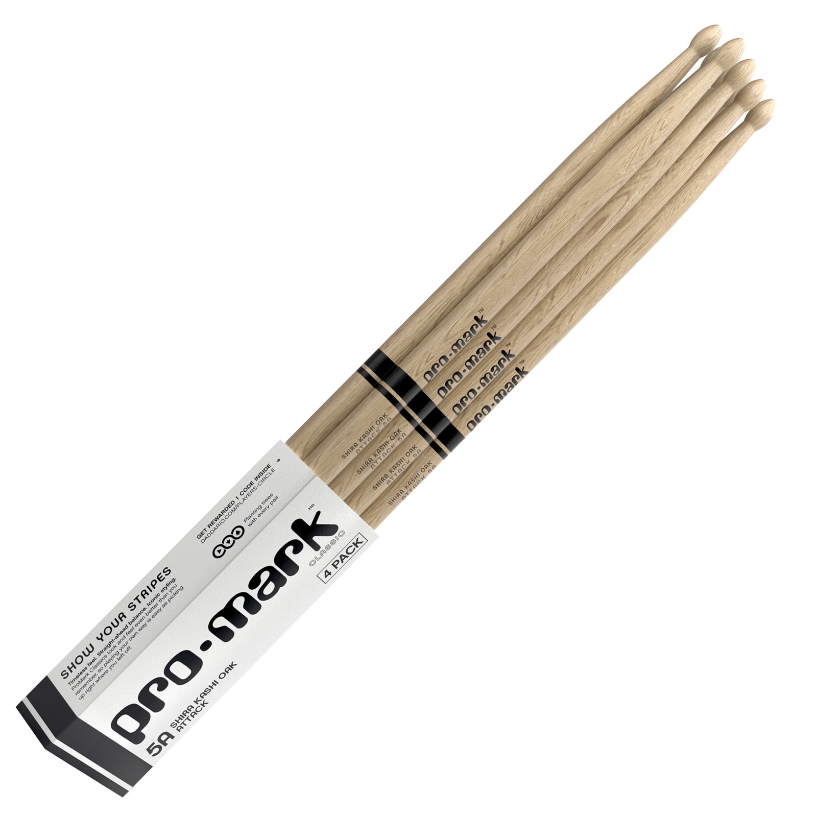 Pro Mark 5A Classic Attack Oak 4pcs P.