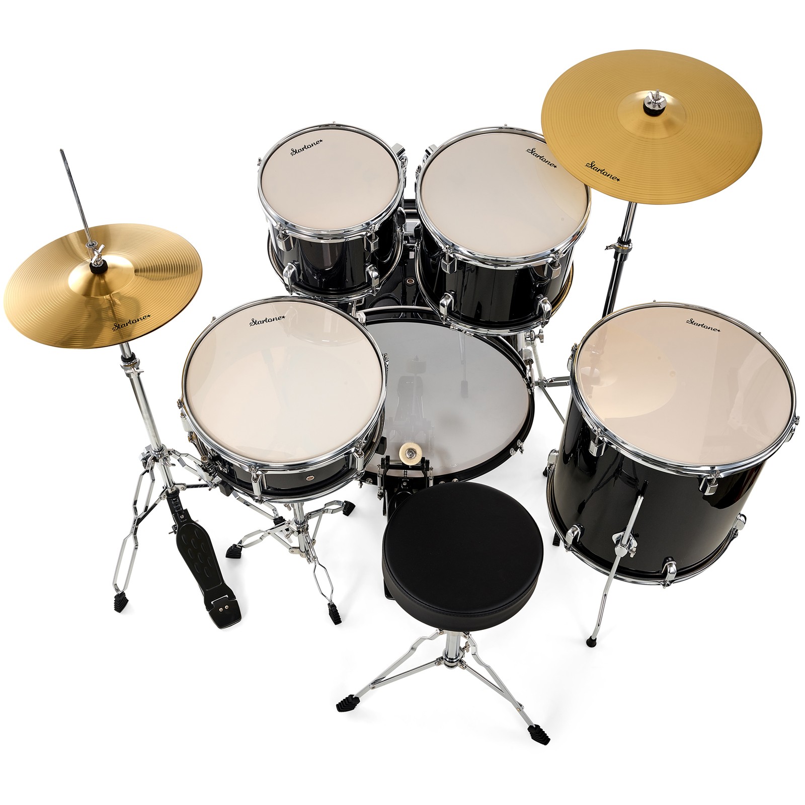 Startone Star Drum Set Standard -BK, Top-Ansicht