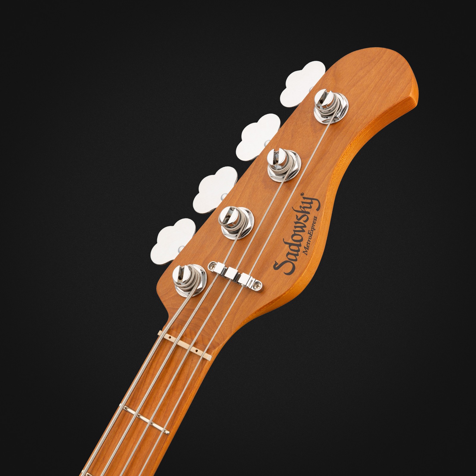 Sadowsky MetroExpress 21 Vintage MJ4 RM OBL, electric bass guitar, headstock