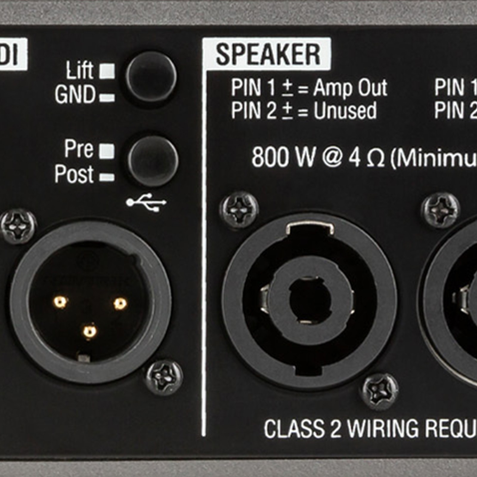 Warwick Stage Series DS 800, Rückseite des Topteil für E-Bass