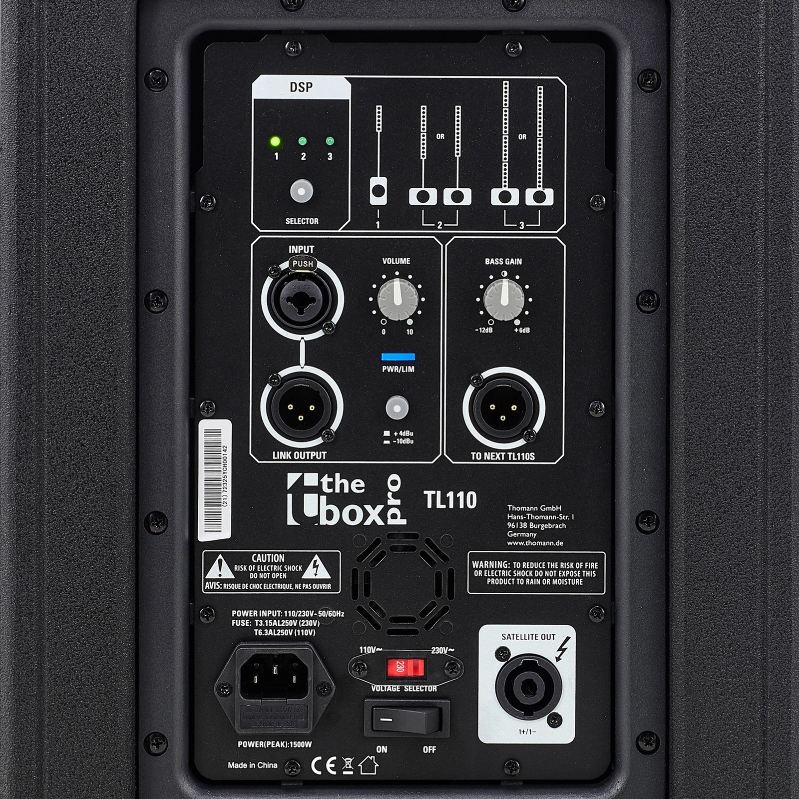 Rückseite der the box pro TL Fullstack Stereo Bundle