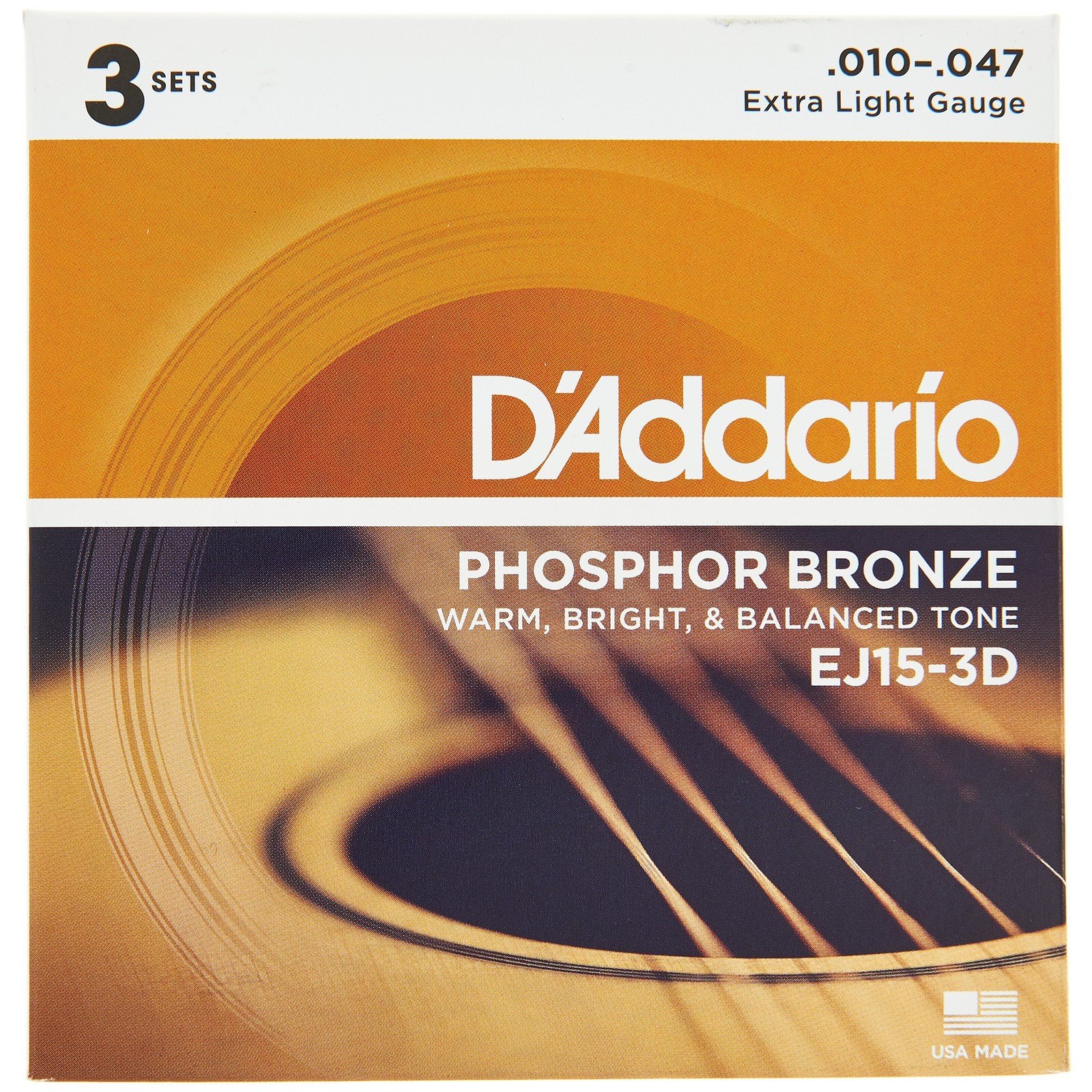 Daddario EJ15-3D Saiten für Westerngitarre 3-er Set