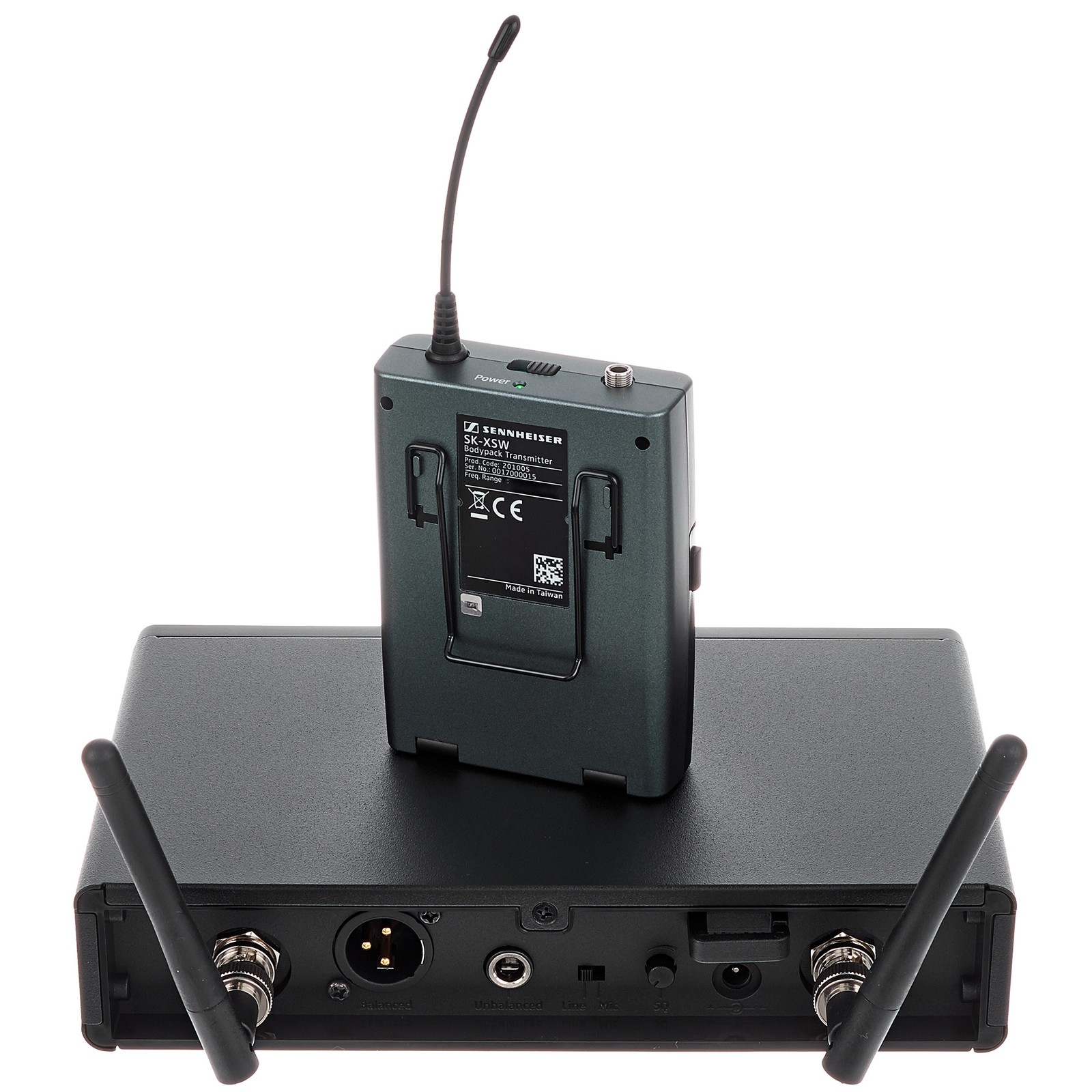 Sennheiser XSW 2-ME2 B-Band Lapel Set, Rückseite