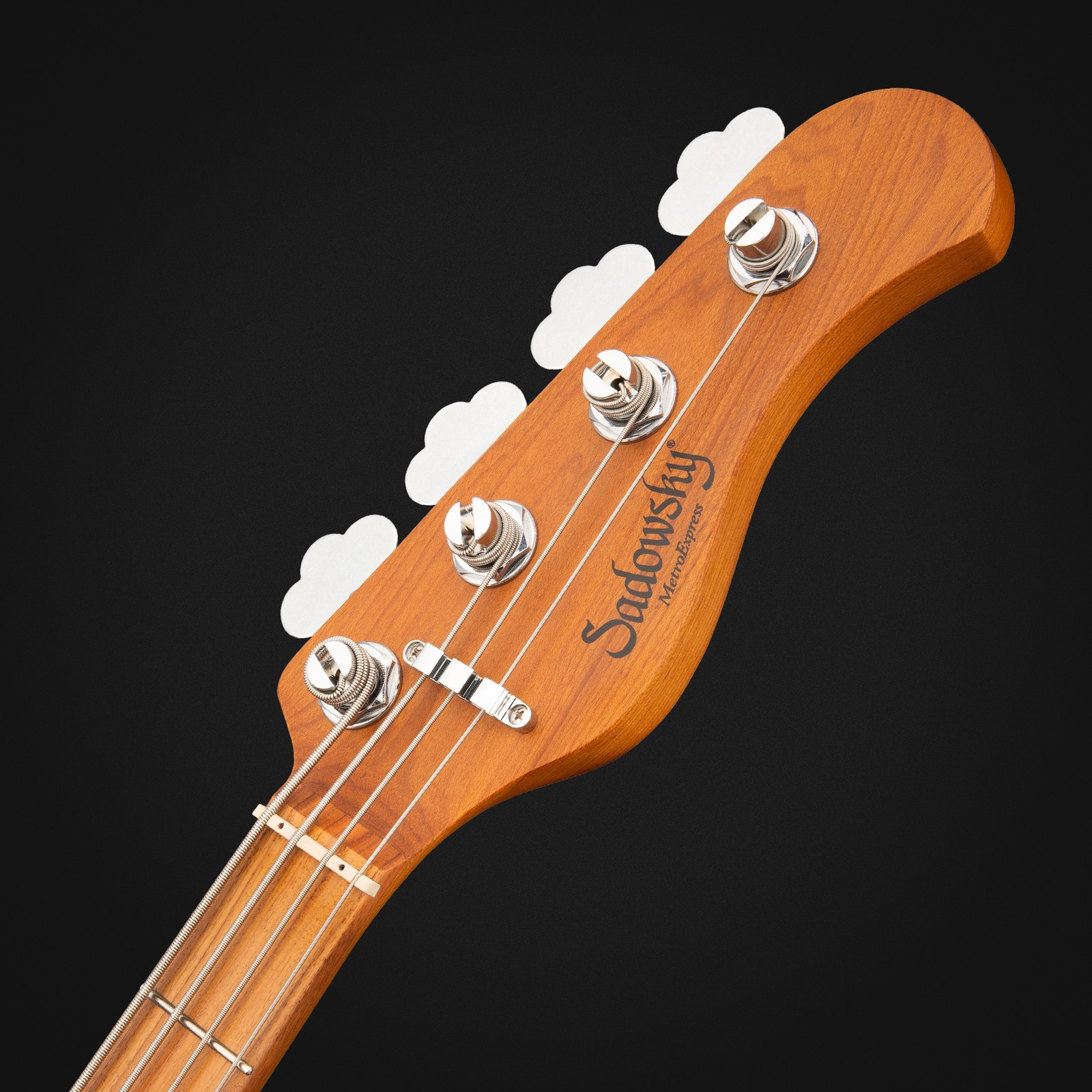 Headstock, Sadowsky MetroExpress 24 Modern 4 Morado Candy Apple Orange, bass guitar