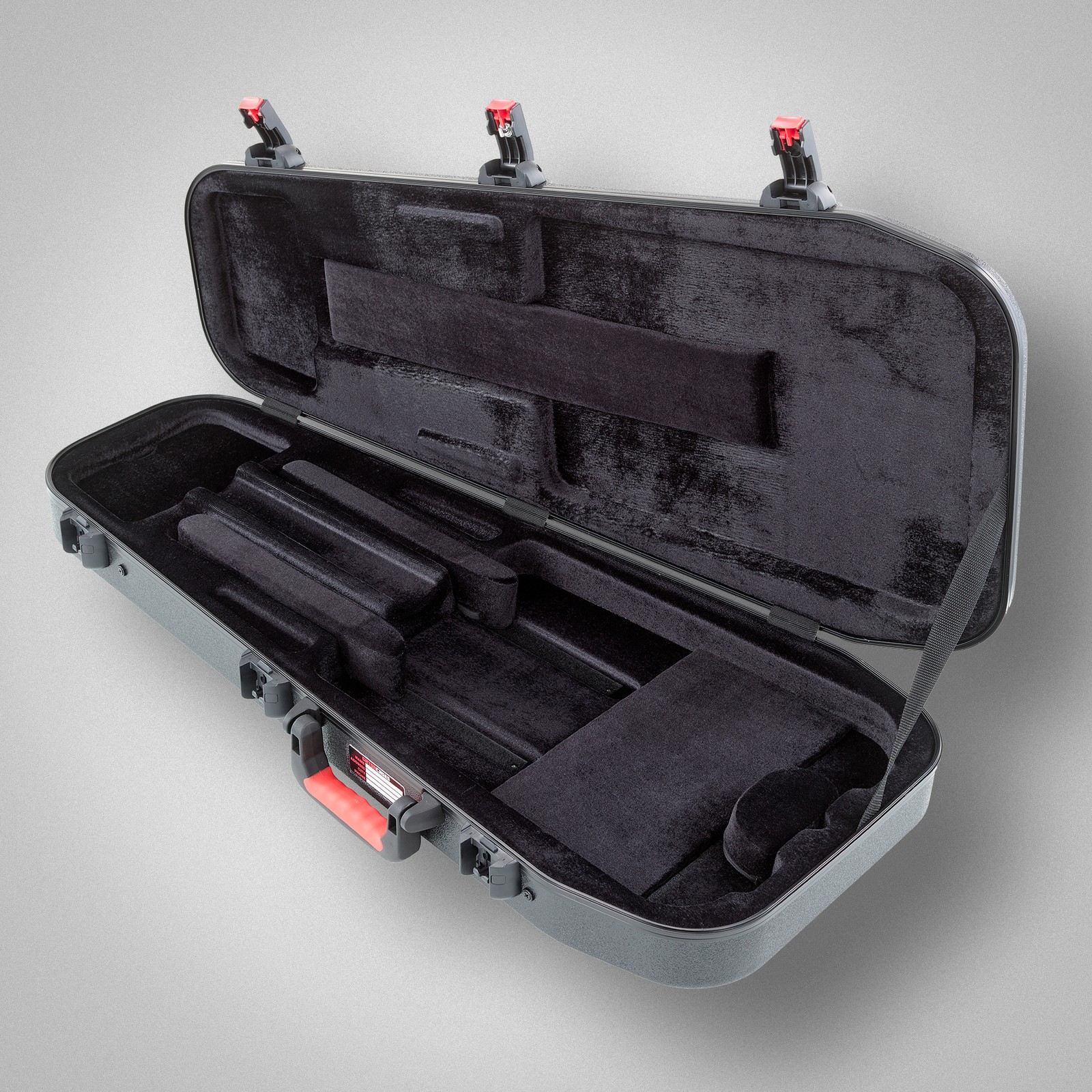 Gator TSA ATA Molded Headless Electric Guitar Case, opened