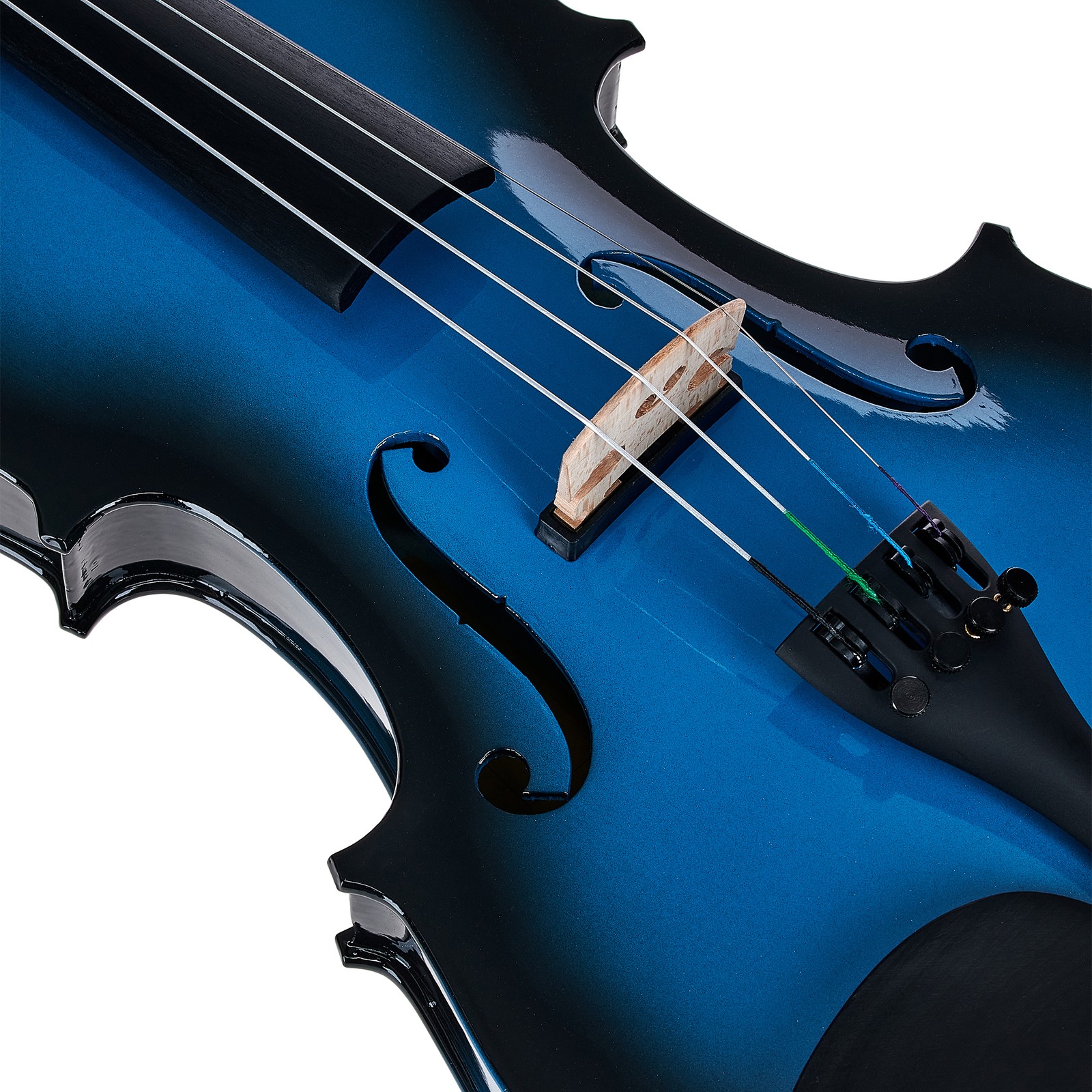 Steg auf der Harley Benton HBV 800SBB Acoustic-Electric Violine