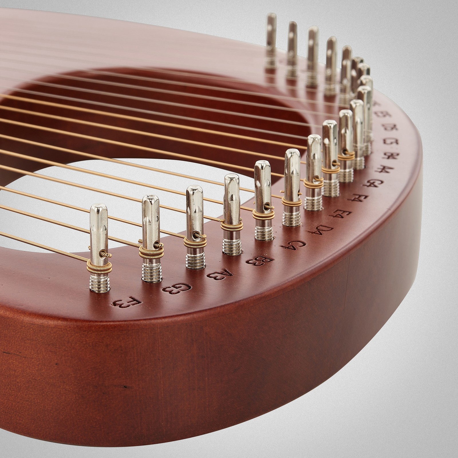 Thomann LH19B Lyre Harp 19 Strings BR, Detail