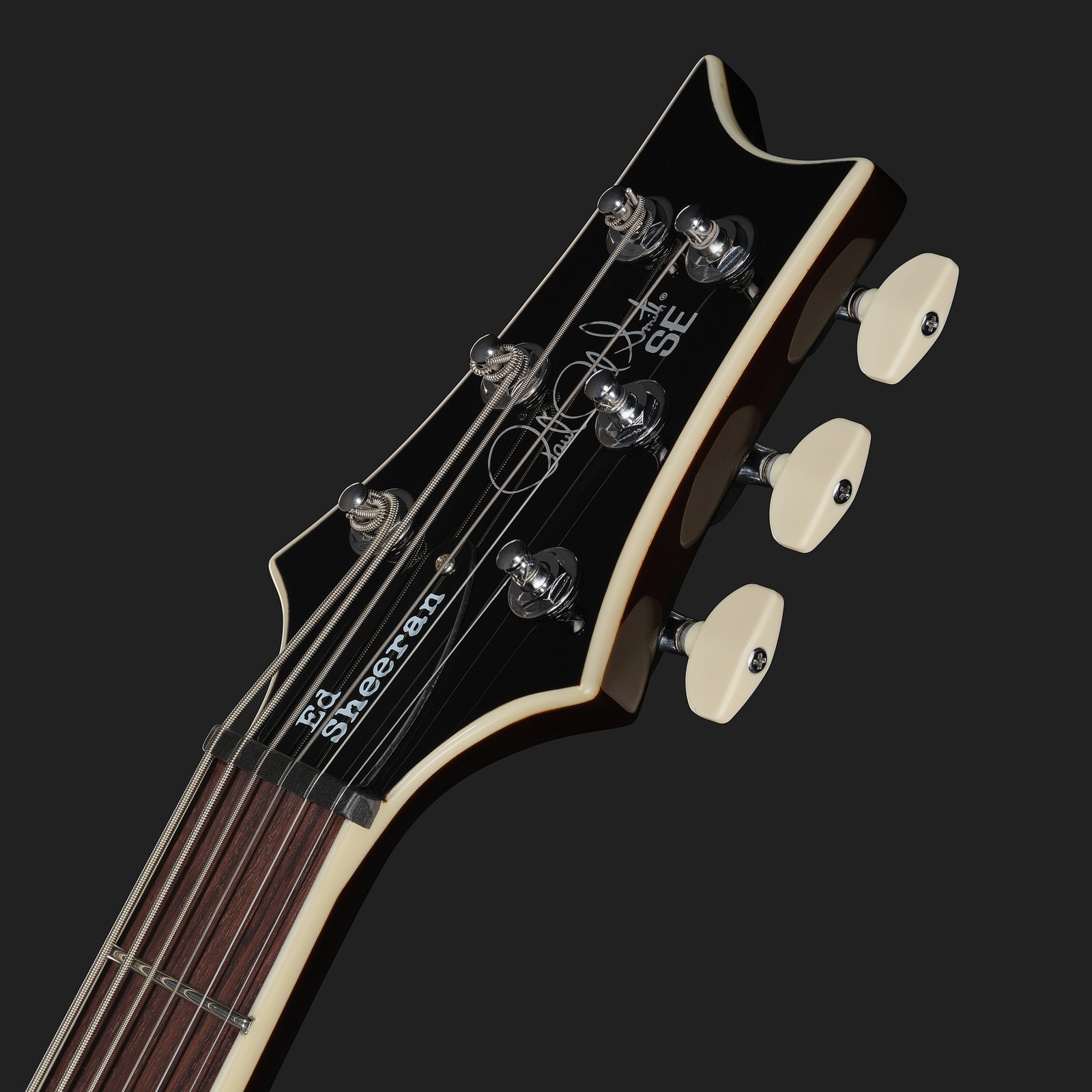 Kopfplatte der PRS SE Ed Sheeran Orange Tiger SB