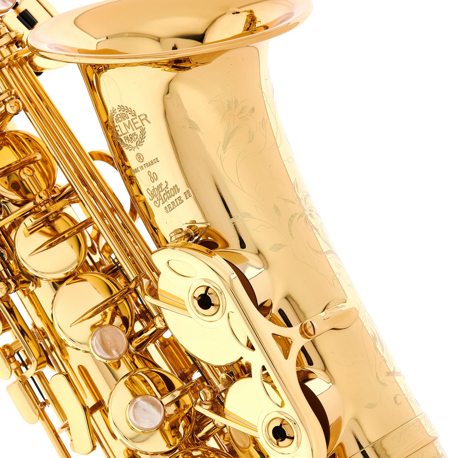 Saksofon altowy Selmer Super Action SA80 II, logo