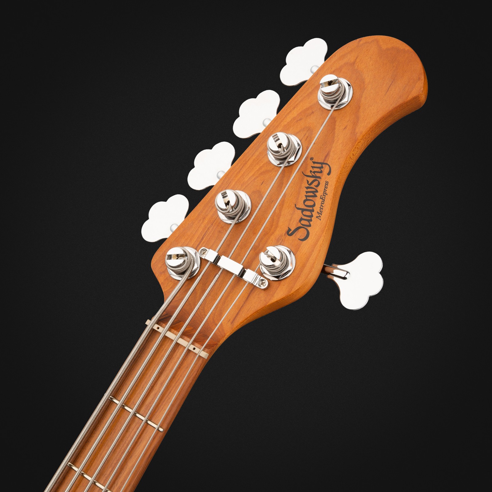 Sadowsky MetroExpress21 Vintage MJ5 Morado CAR, five-string electric bass, headstock