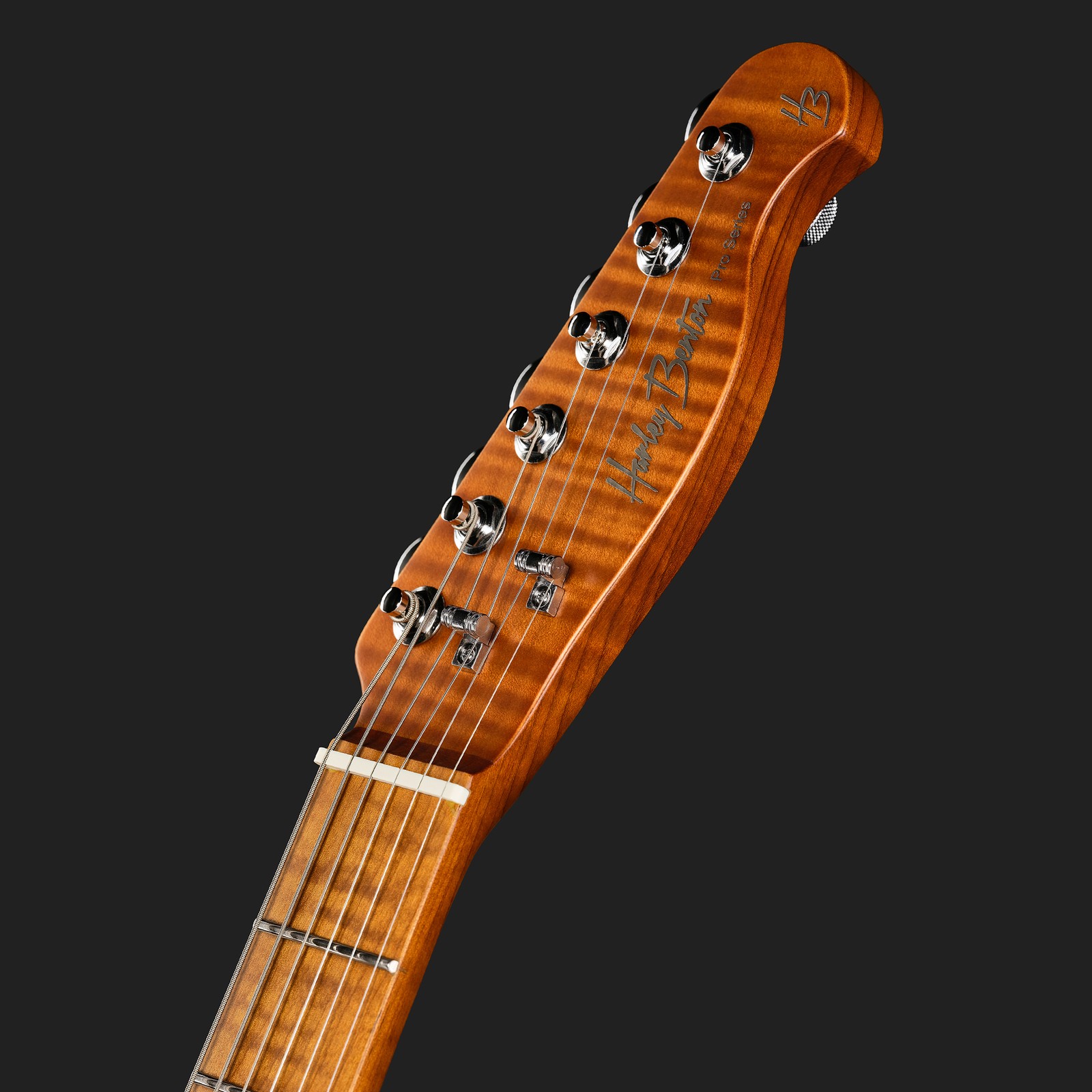 Kopfplatte der Harley Benton Fusion-T II HH MN HT QBKB