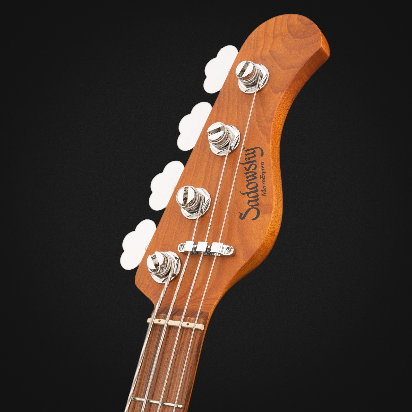 Sadowsky MetroExpress 21 Vintage M4 Morado TSB, electric bass guitar, headstock
