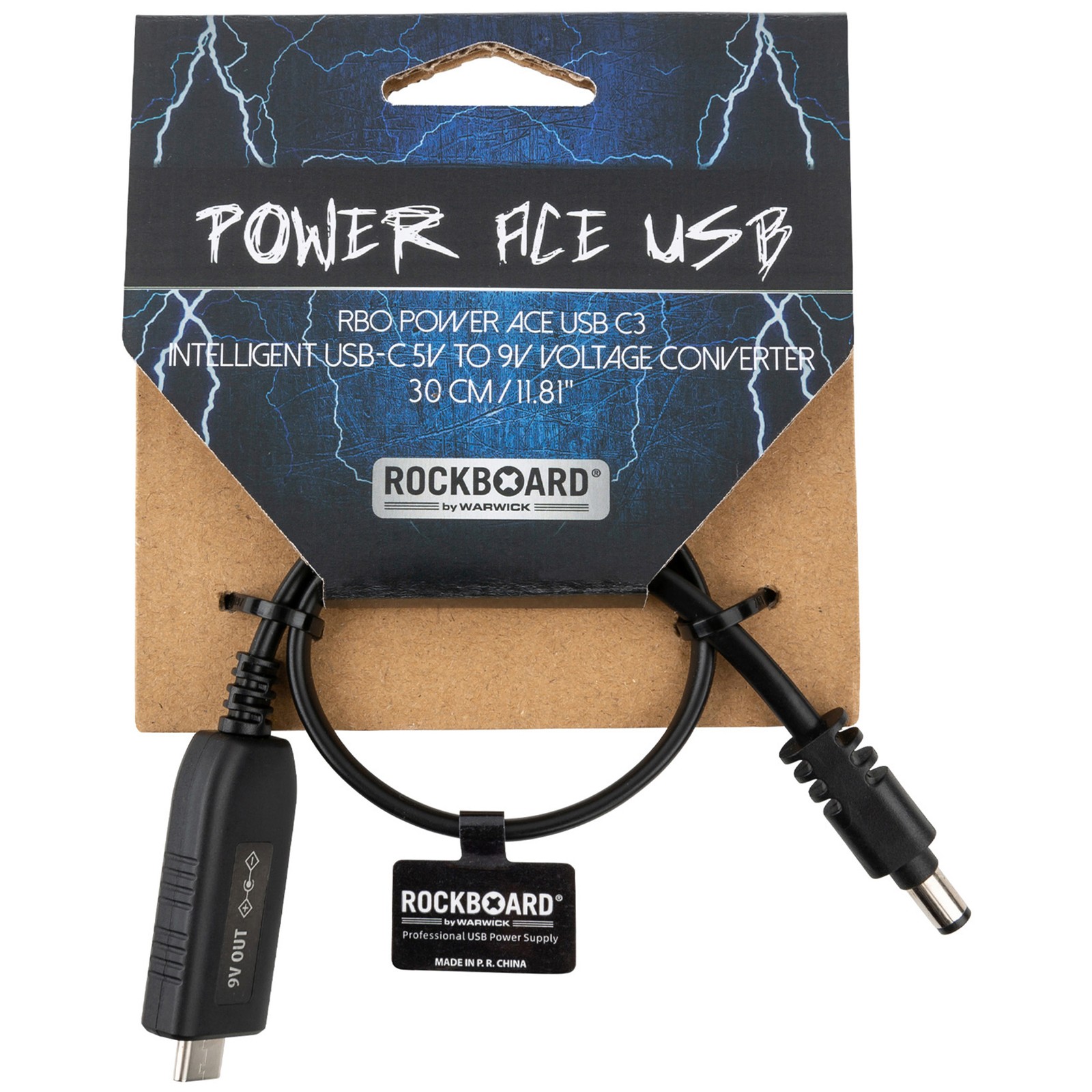 Rockboard Power Ace USB C3, USB-C to 9V Voltage Converter