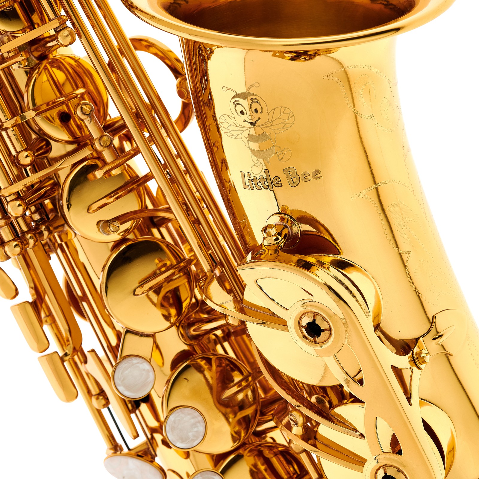Little Bee Logo auf Thomann Little Bee Kids Saxophone