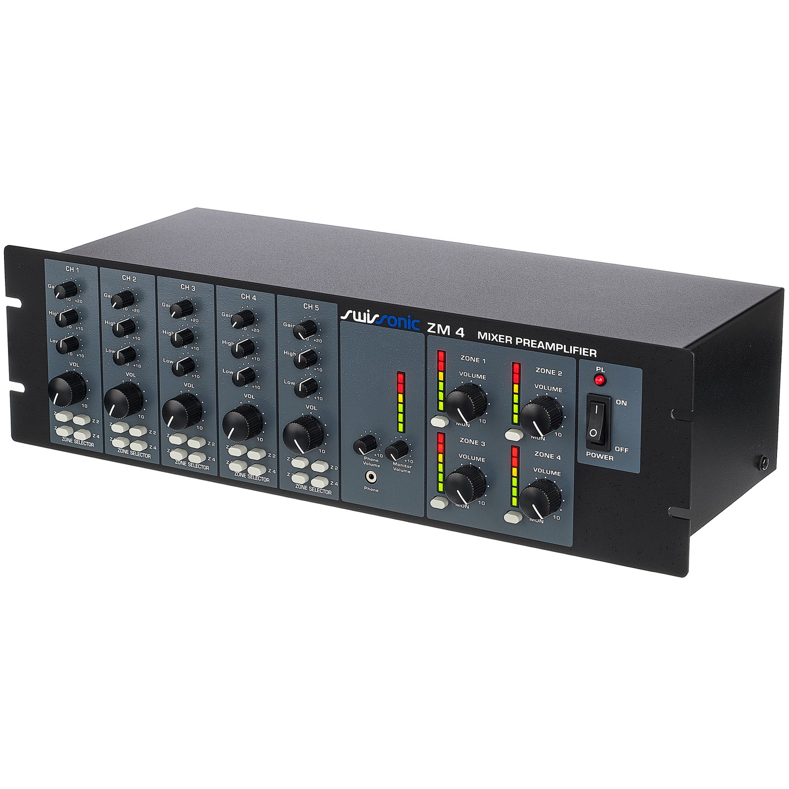 Swissonic ZM 4 4-Kanal 4-Zonen Mixer