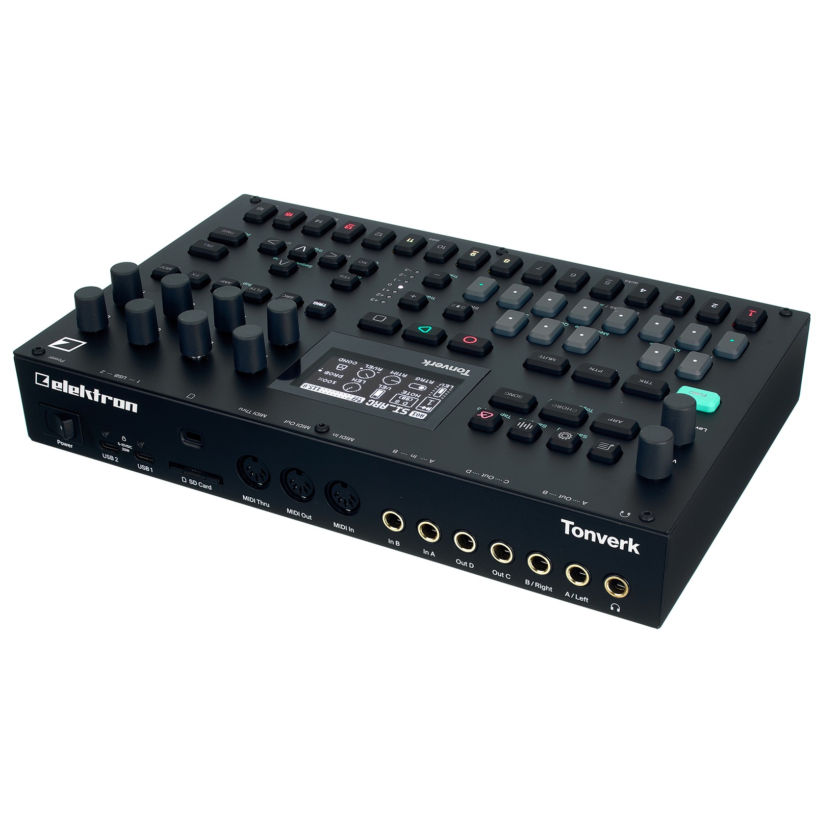 Manufacturer logo on the Elektron Tonverk
