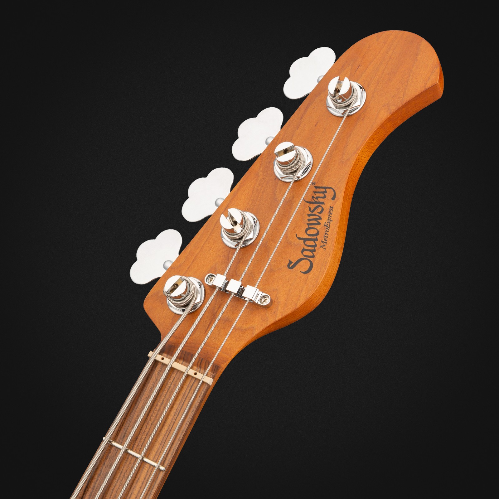 Sadowsky MetroExpress21 Vintage JJ4 Morado SGR, electric bass guitar, headstock