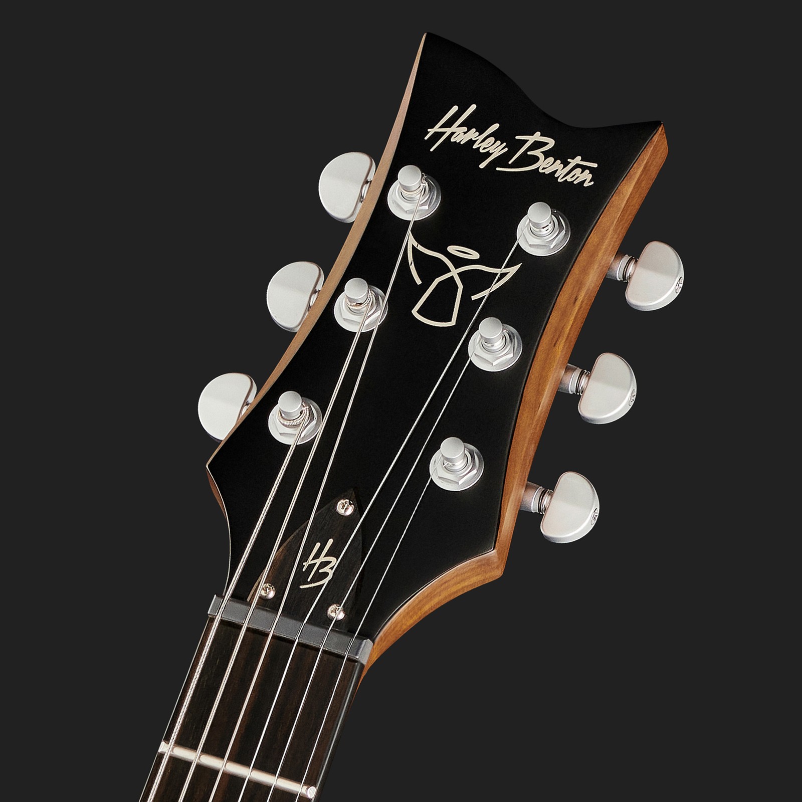 Kopfplatte der Harley Benton Agufish STD Signature BK