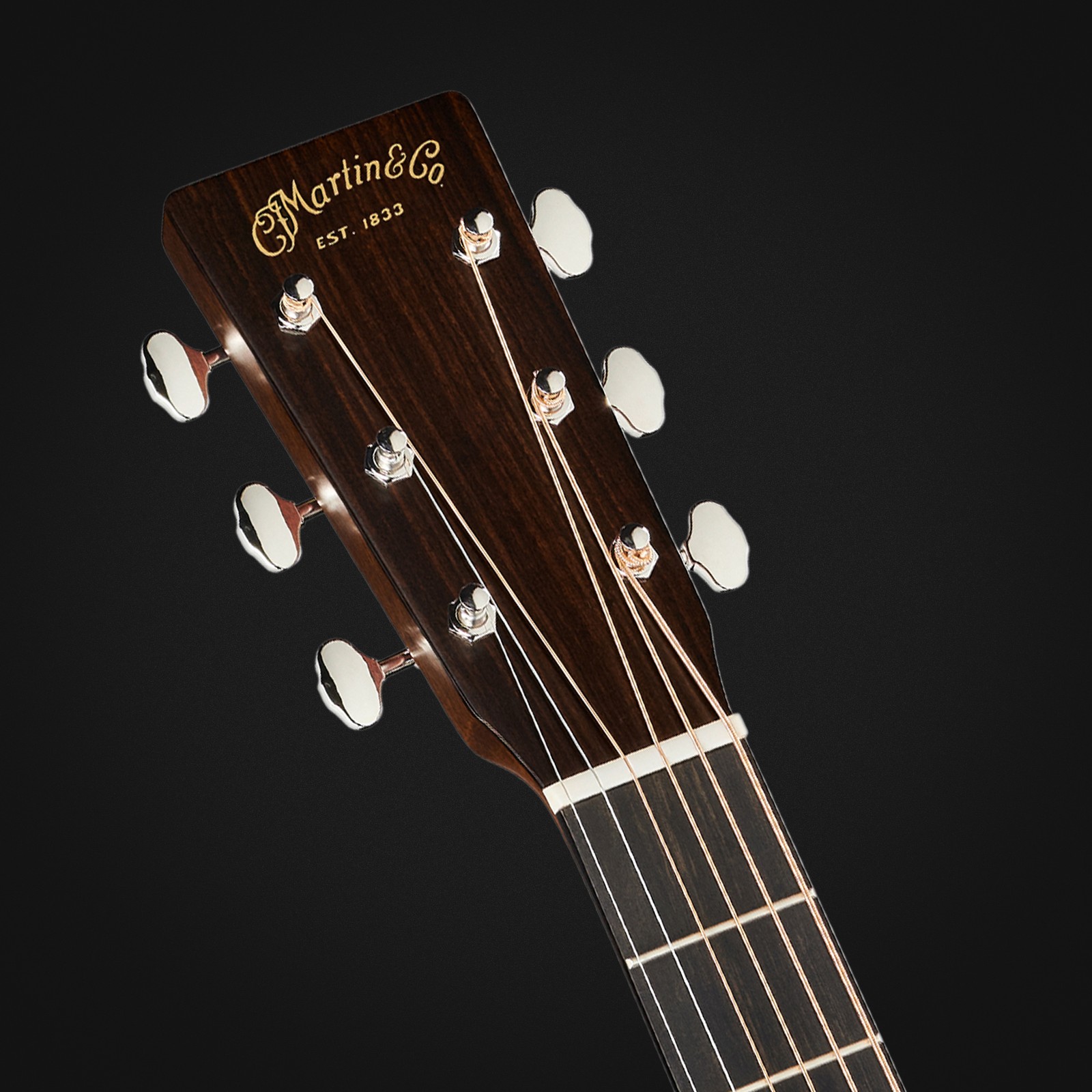 Kopfplatte der Martin Guitars D18 Sunburst LH