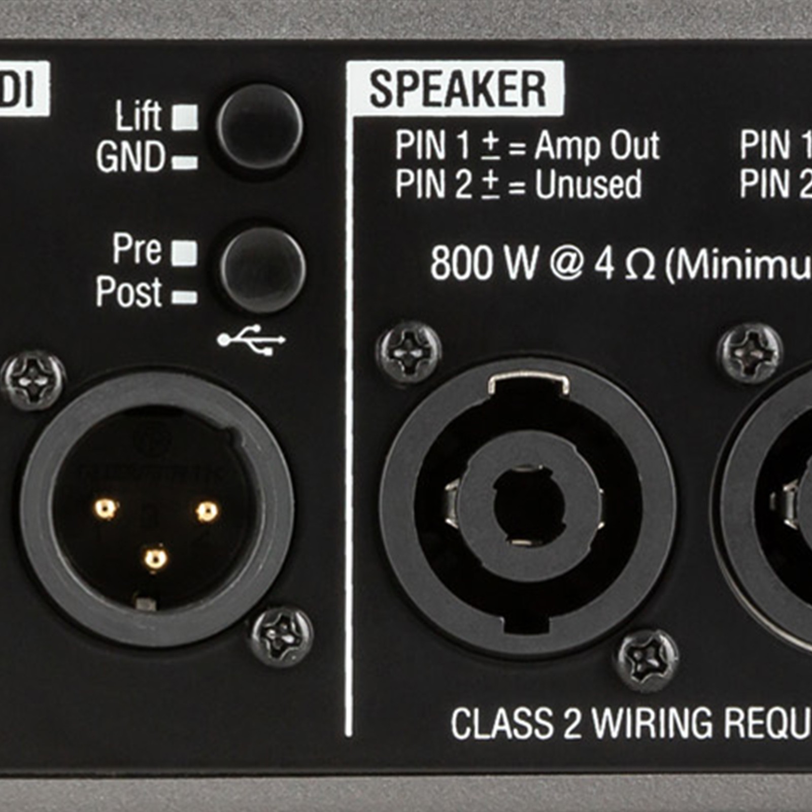 Warwick Stage Series DS 500, Rückseite des Topteil für E-Bass