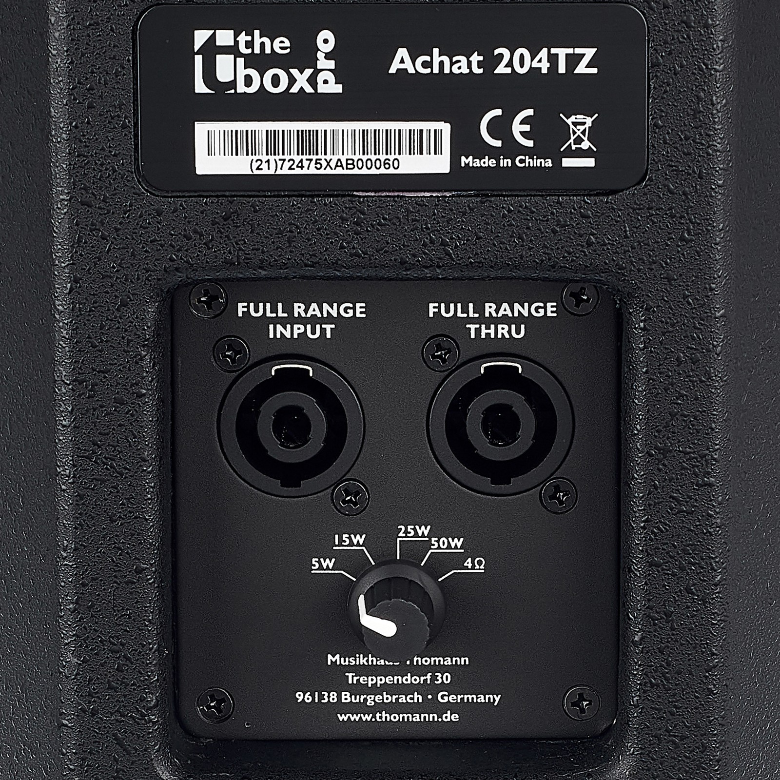 Rückseite der the box pro Achat 204TZ