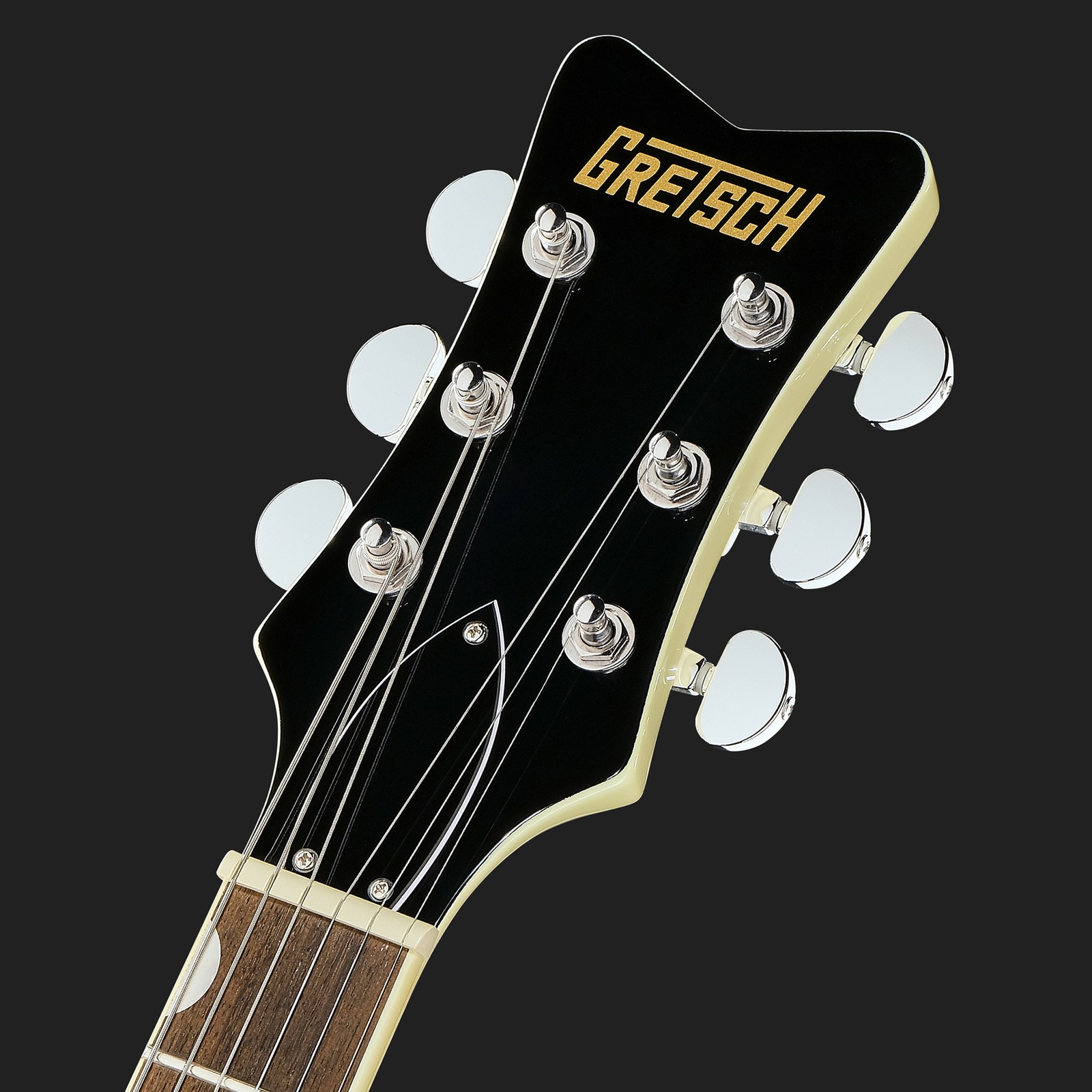 Kopfplatte der Gretsch STRML JET 1PU JT VWT E-Gitarre