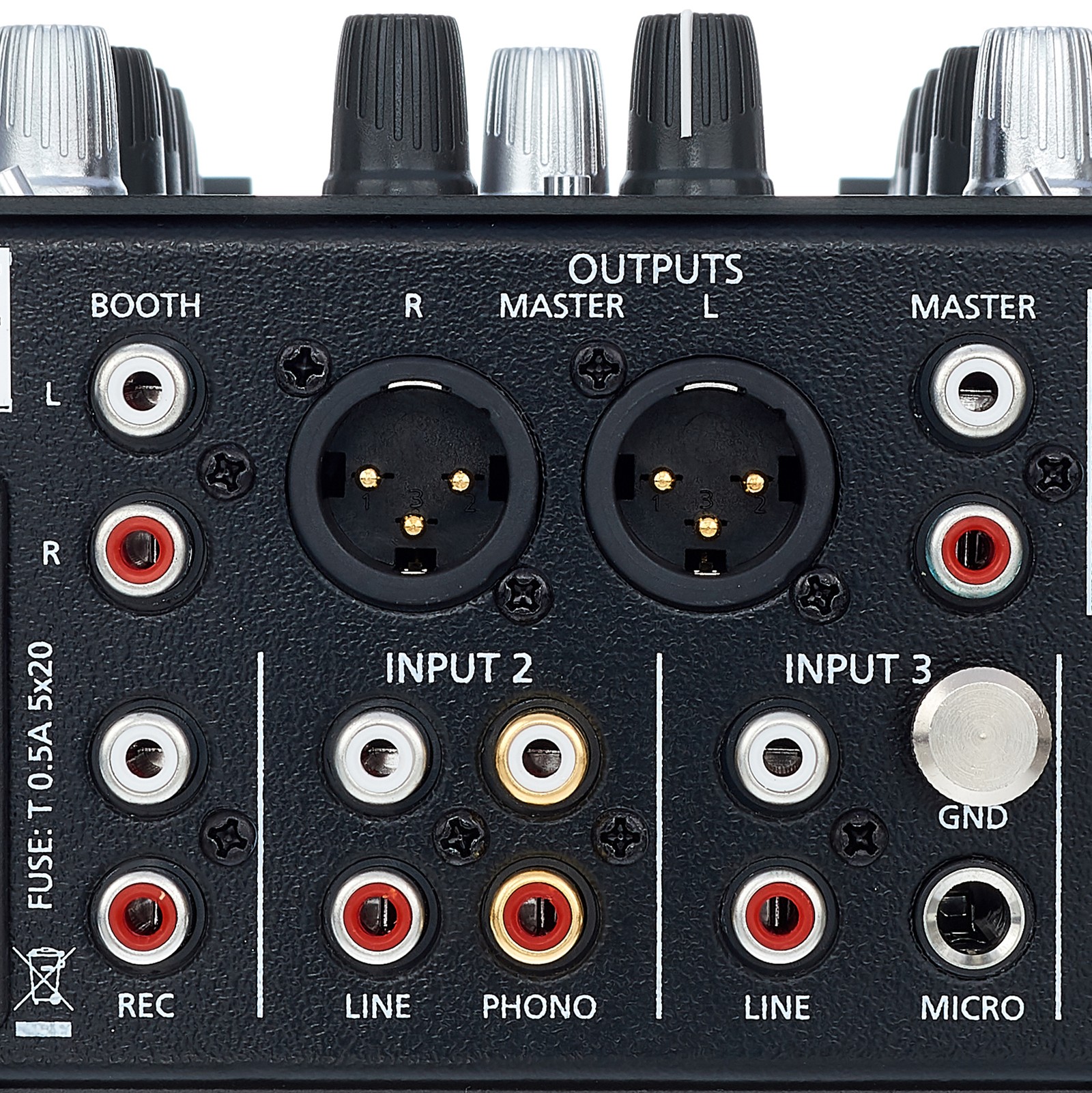 Ecler NUO 2.0 DJ-Mixer, Anschlüsse