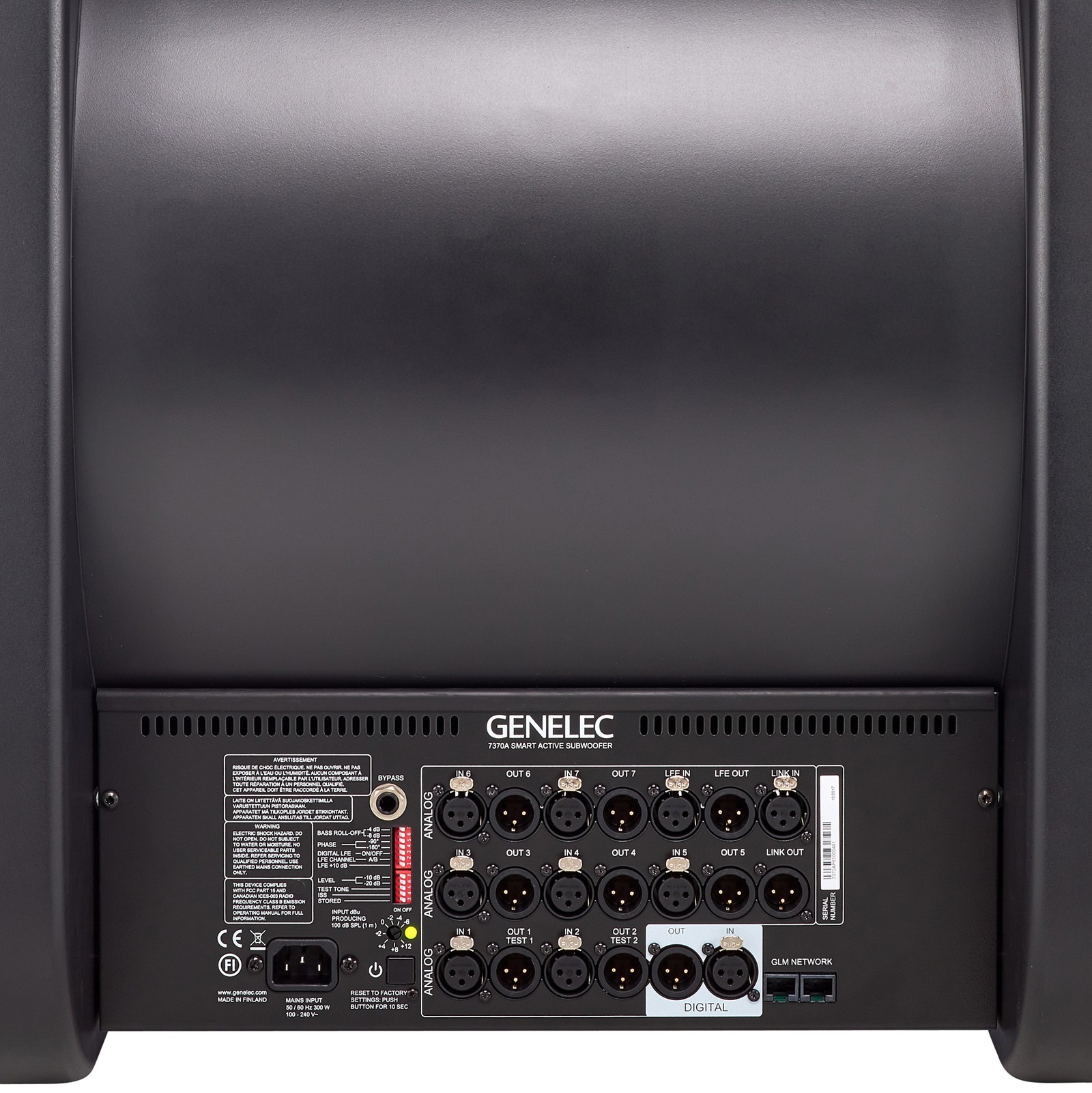 Genelec 7370 APM, connections