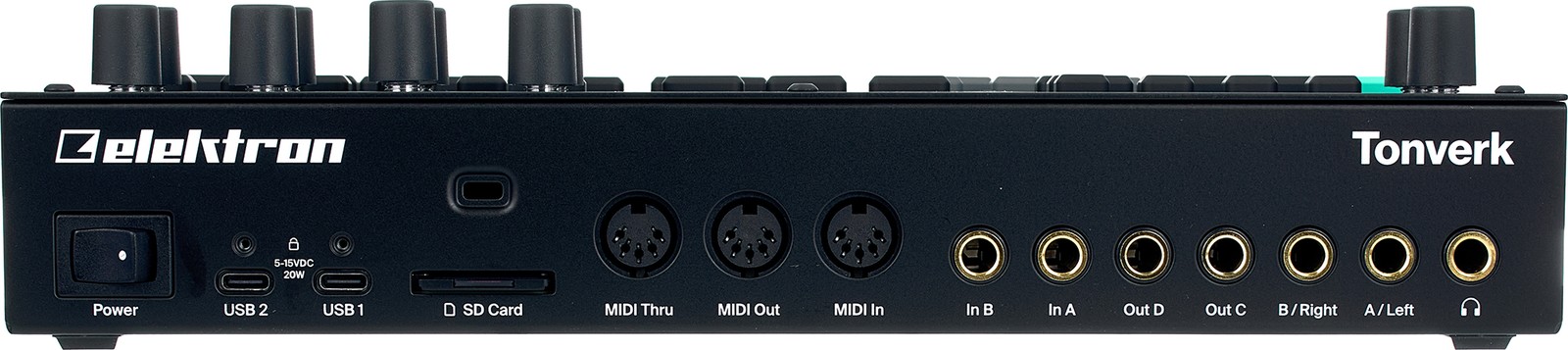 Rear panel of the Elektron Tonverk