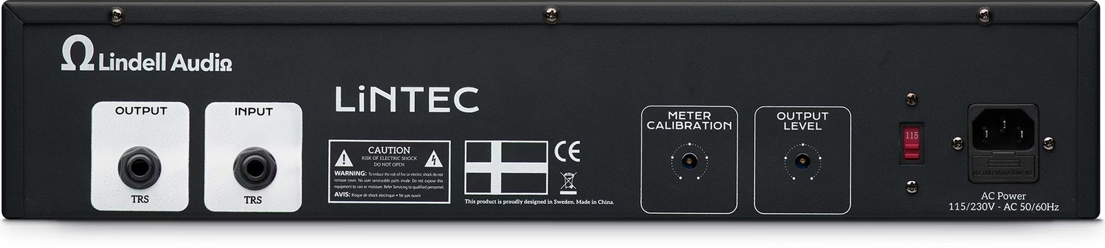 Lindell Audio LiNTEC, rear panel