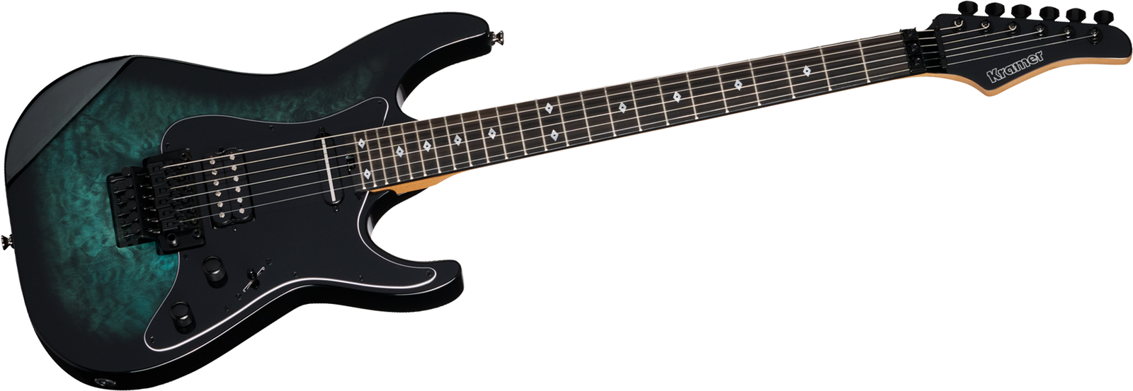 Kramer Guitars Volante Quilt HSFR Aqua Burst
