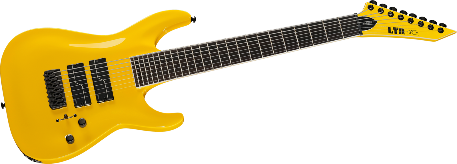ESP LTD SC-608 Baritone YEL E-Gitarre