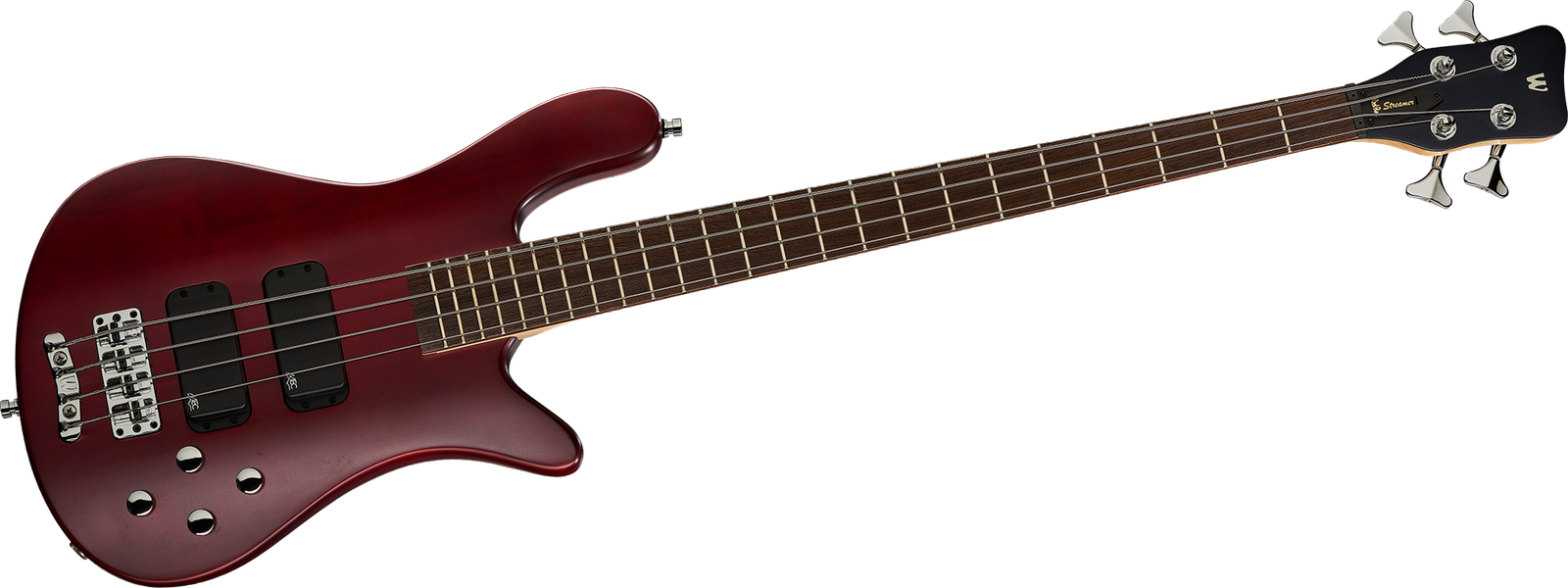 Warwick RockBass Streamer 4 Burgundy Red Transparent