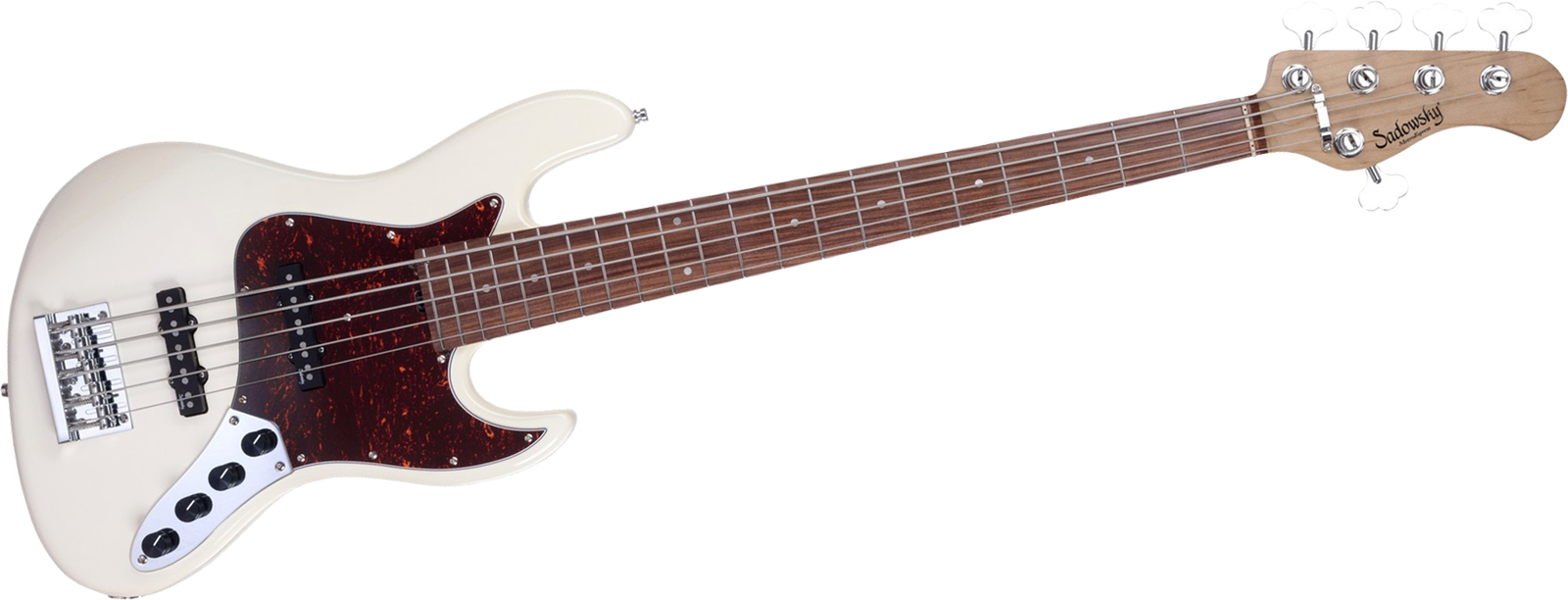 Sadowsky MetroExpress 21 Vintage JJ5 Morado White, five-string bass