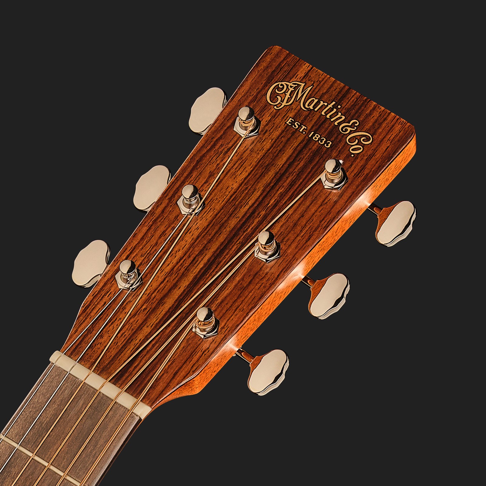 Kopfplatte der Martin Guitar 000-17 LH Westerngitarre