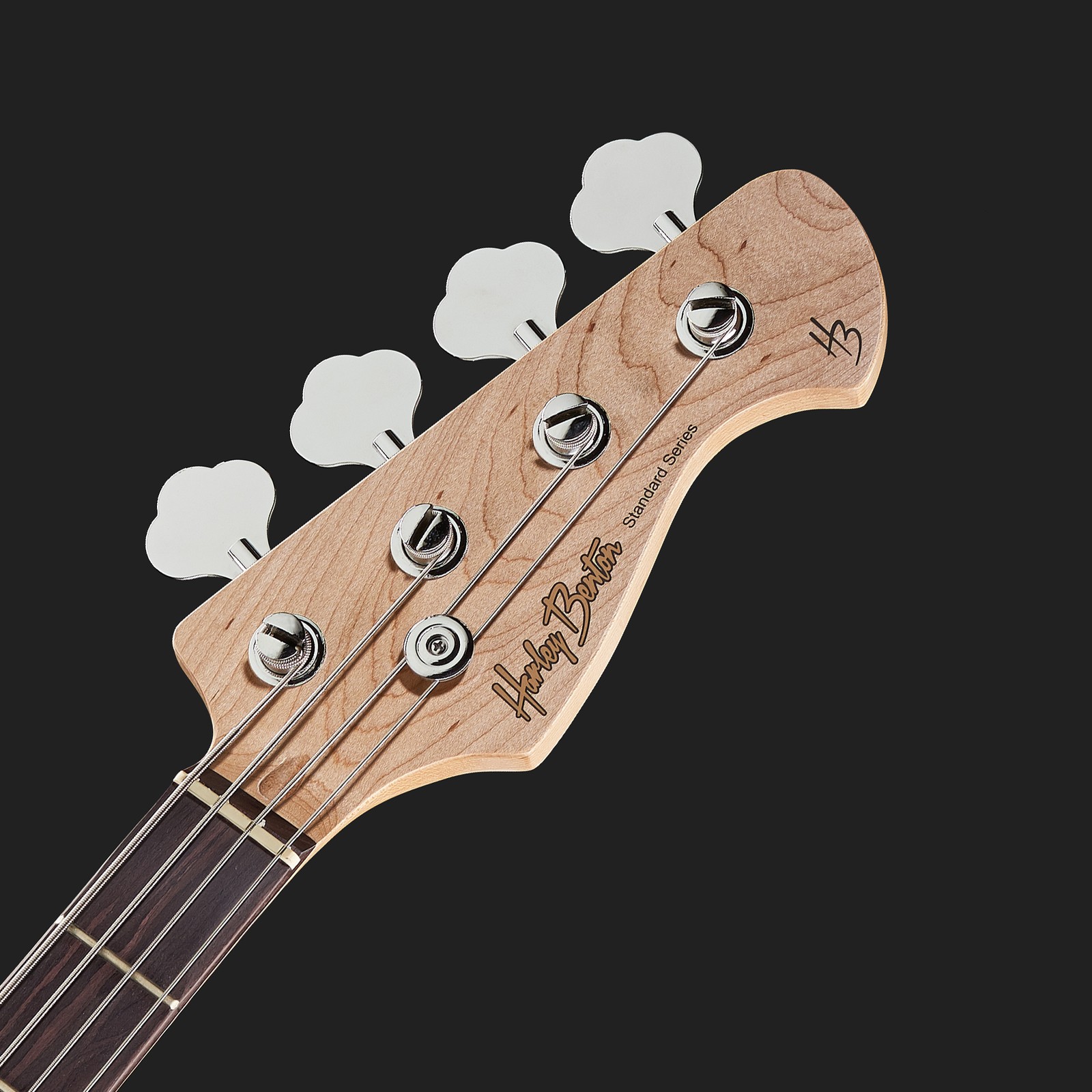 Kopfplatte des Harley Benton PB-20 BK Standard Series E-Bass