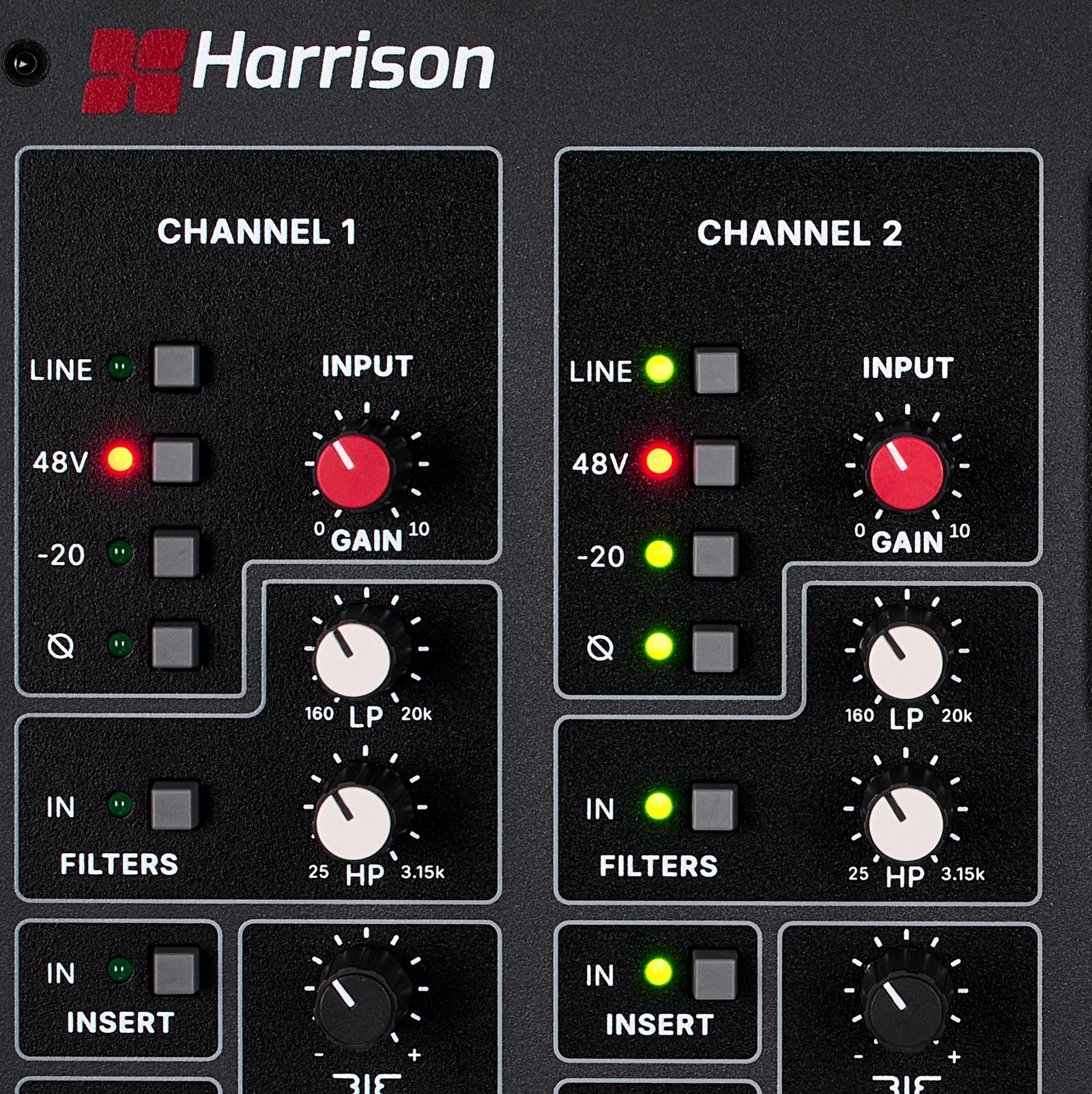 Harrison Flex-10, zwei Kanalzüge