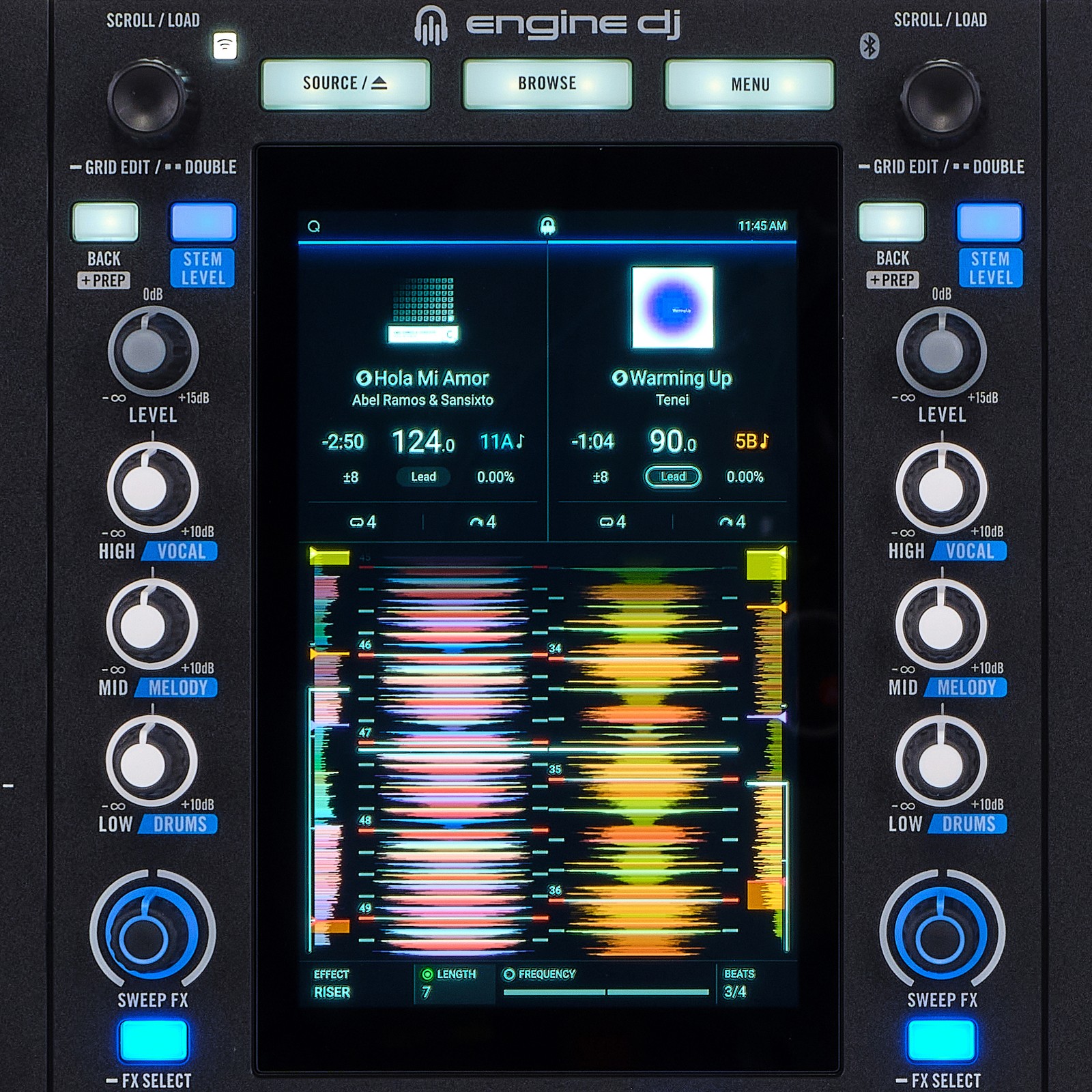7" Touch Display des Rane System One DJ-Controllers