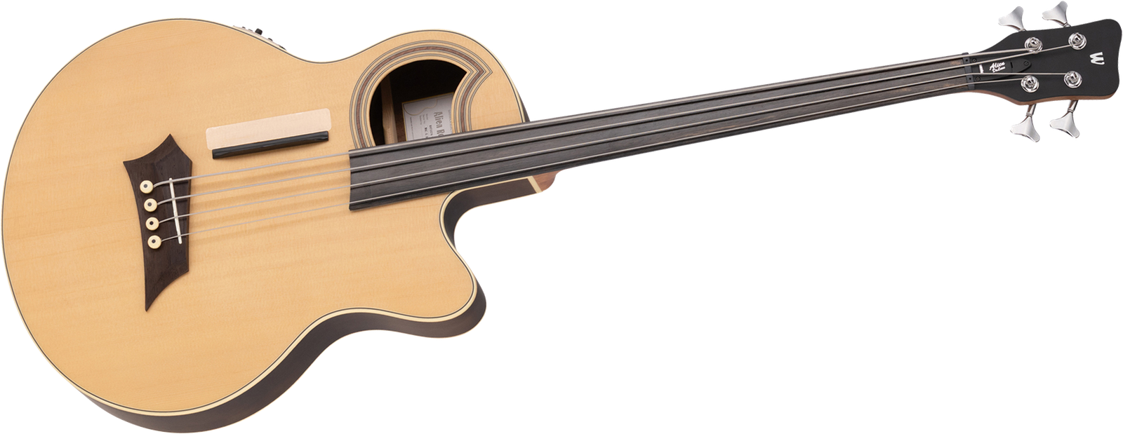 Warwick Alien Deluxe 4 Hybrid Thinline Fretless, acoustic bass