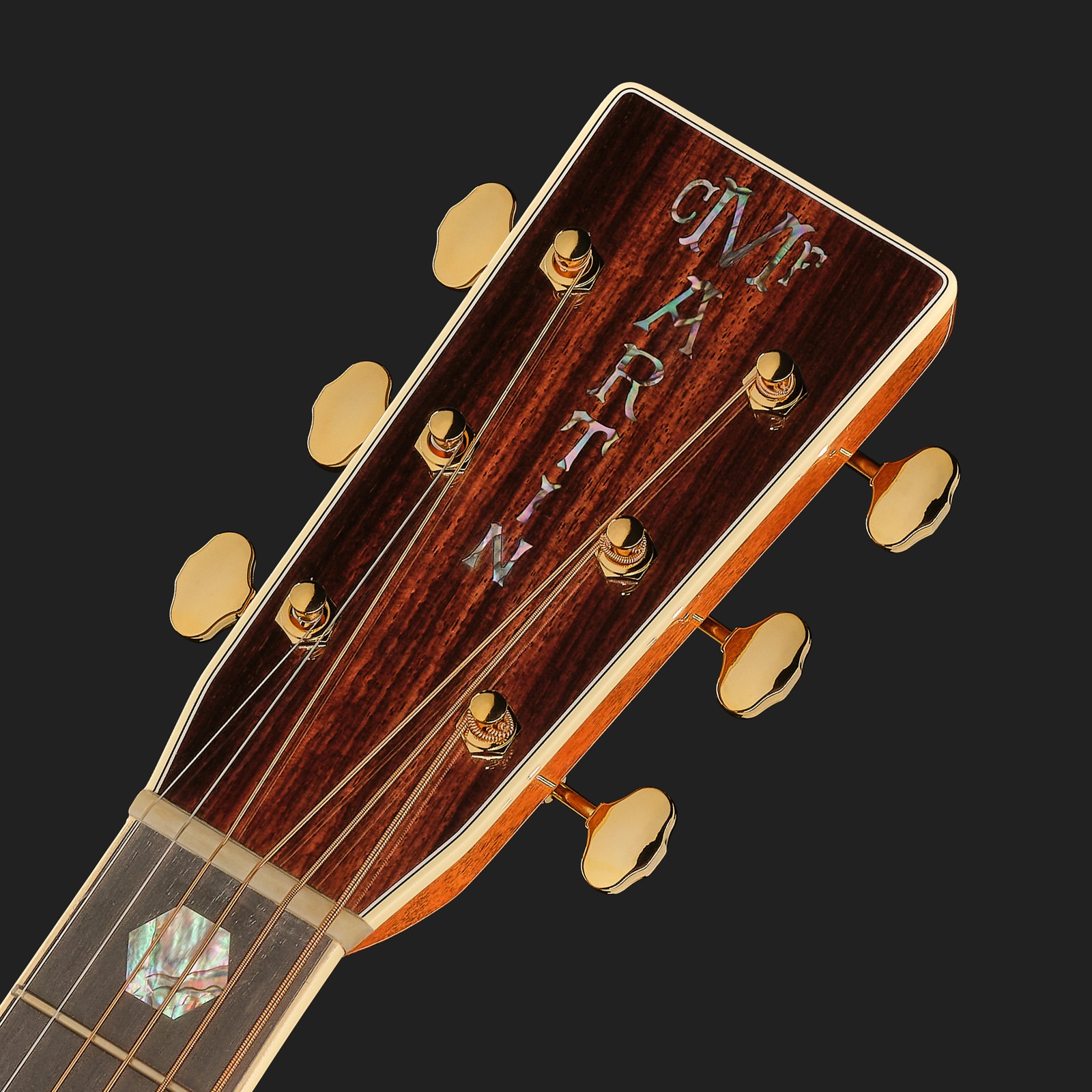Kopfplatte der Martin Guitars D45 LH