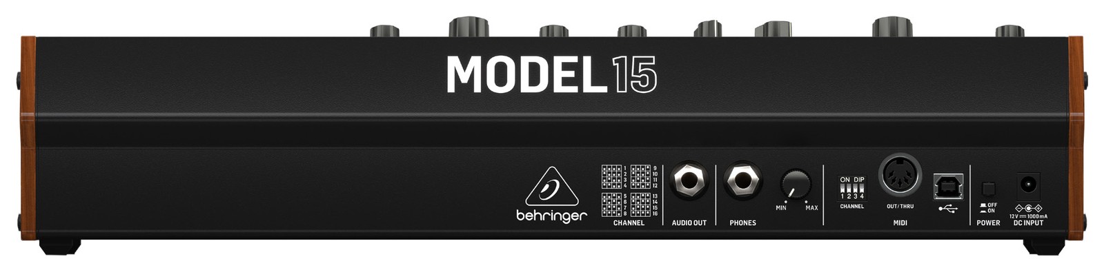 Rear panel, Behringer Model 15