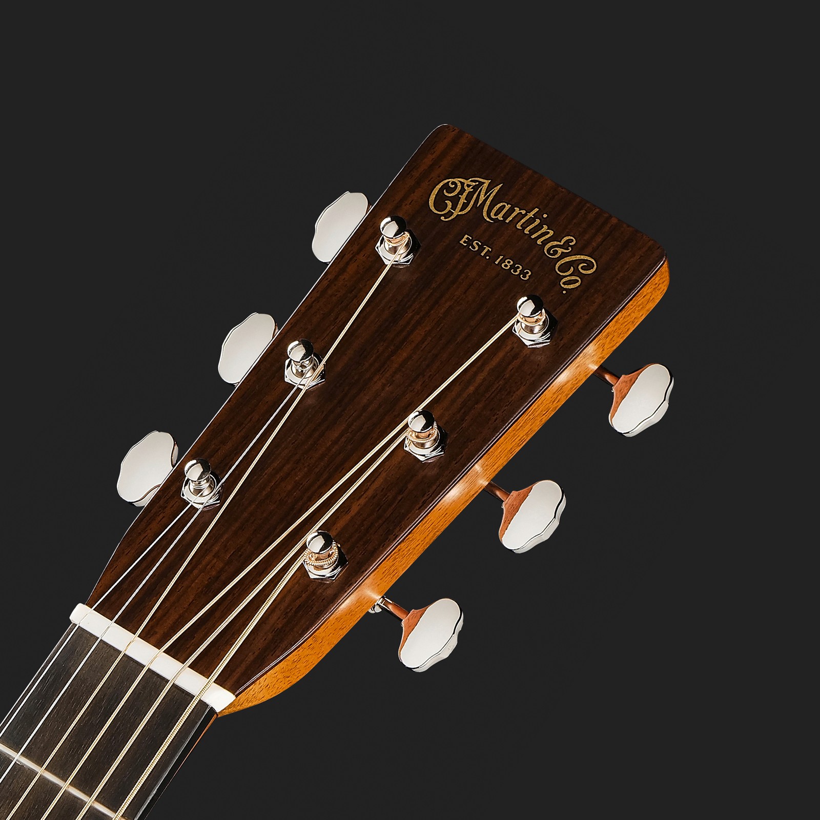 Kopfplatte der Martin Guitar 00028 Sunburst LH Westerngitarre