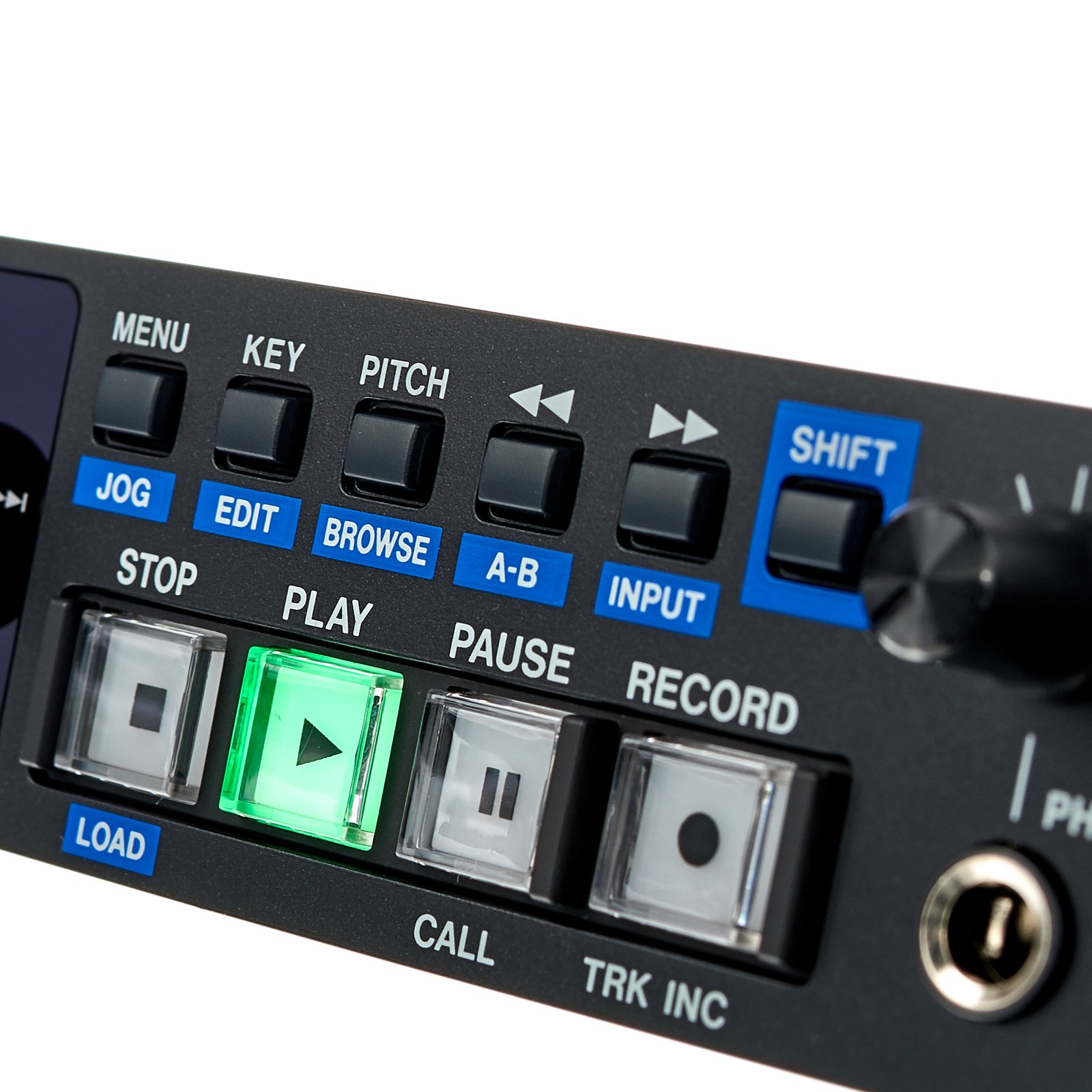 Bedienfeld des Tascam SS-CDR250N Solid-State-/CD-Audiorecorder